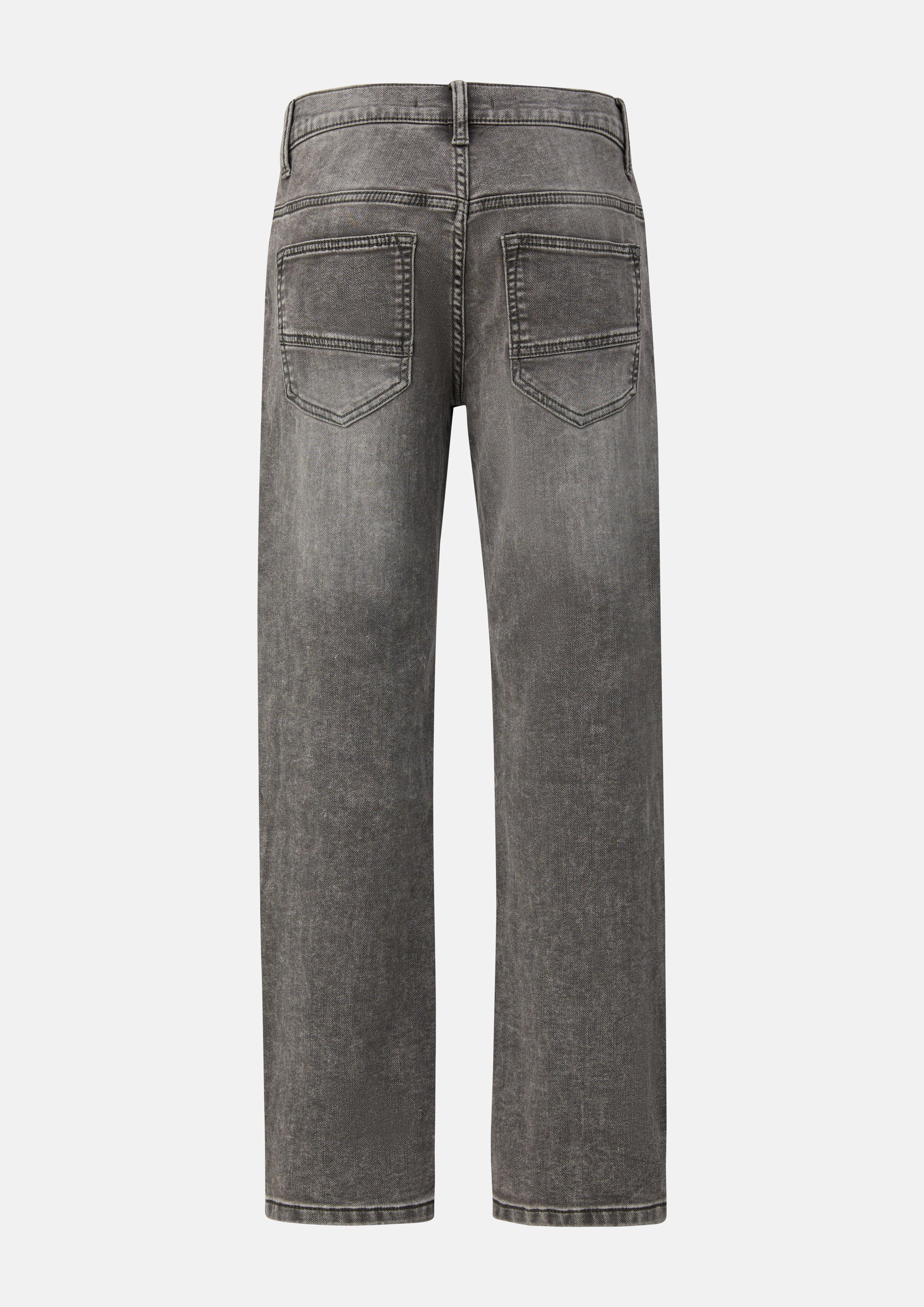 Junior Jeans Pete / Regular Fit / Mid Rise / Straight Leg / zacht en warm van binnen in grijs van s.Oliver