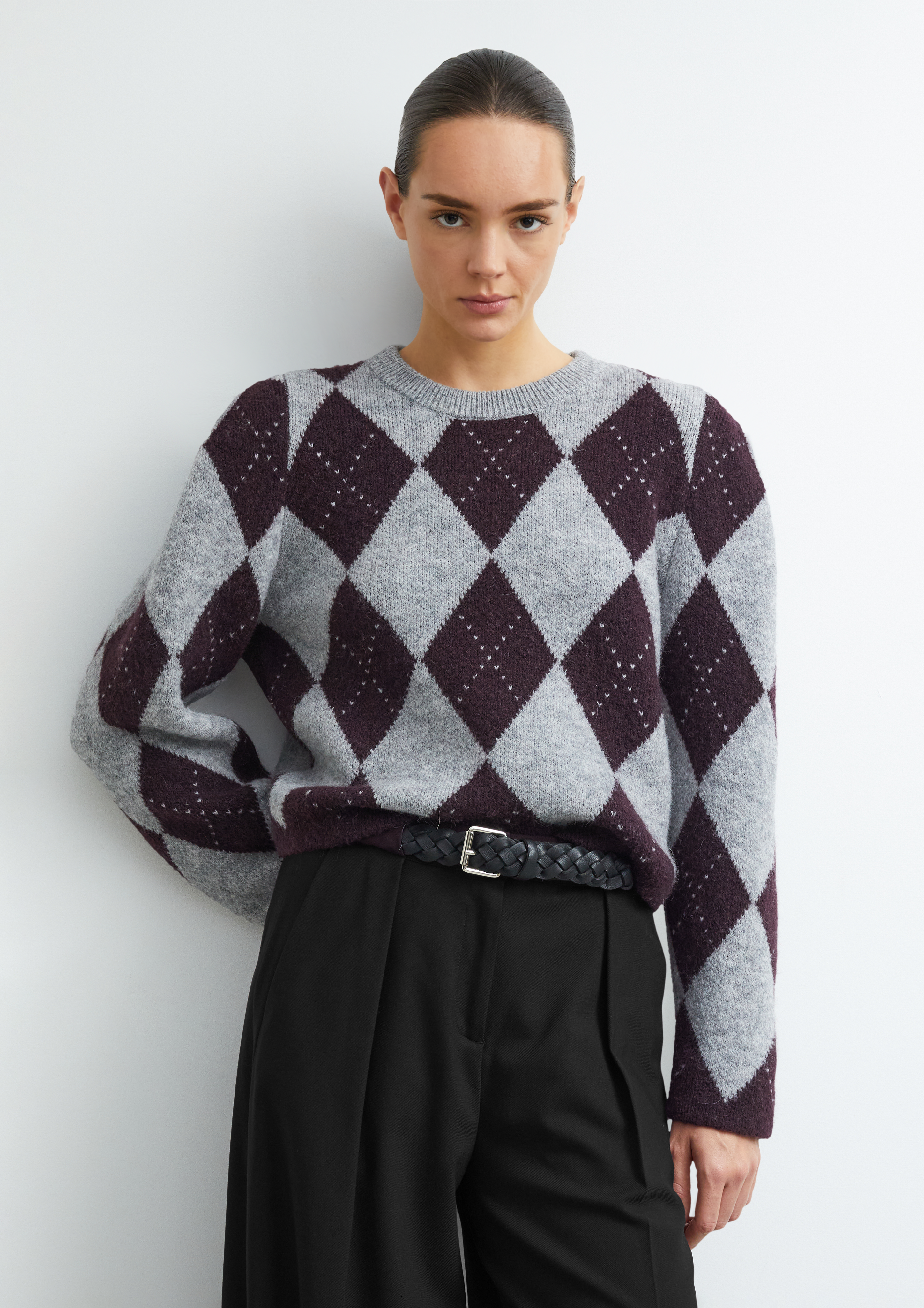 Strickpullover in grau von COMMA