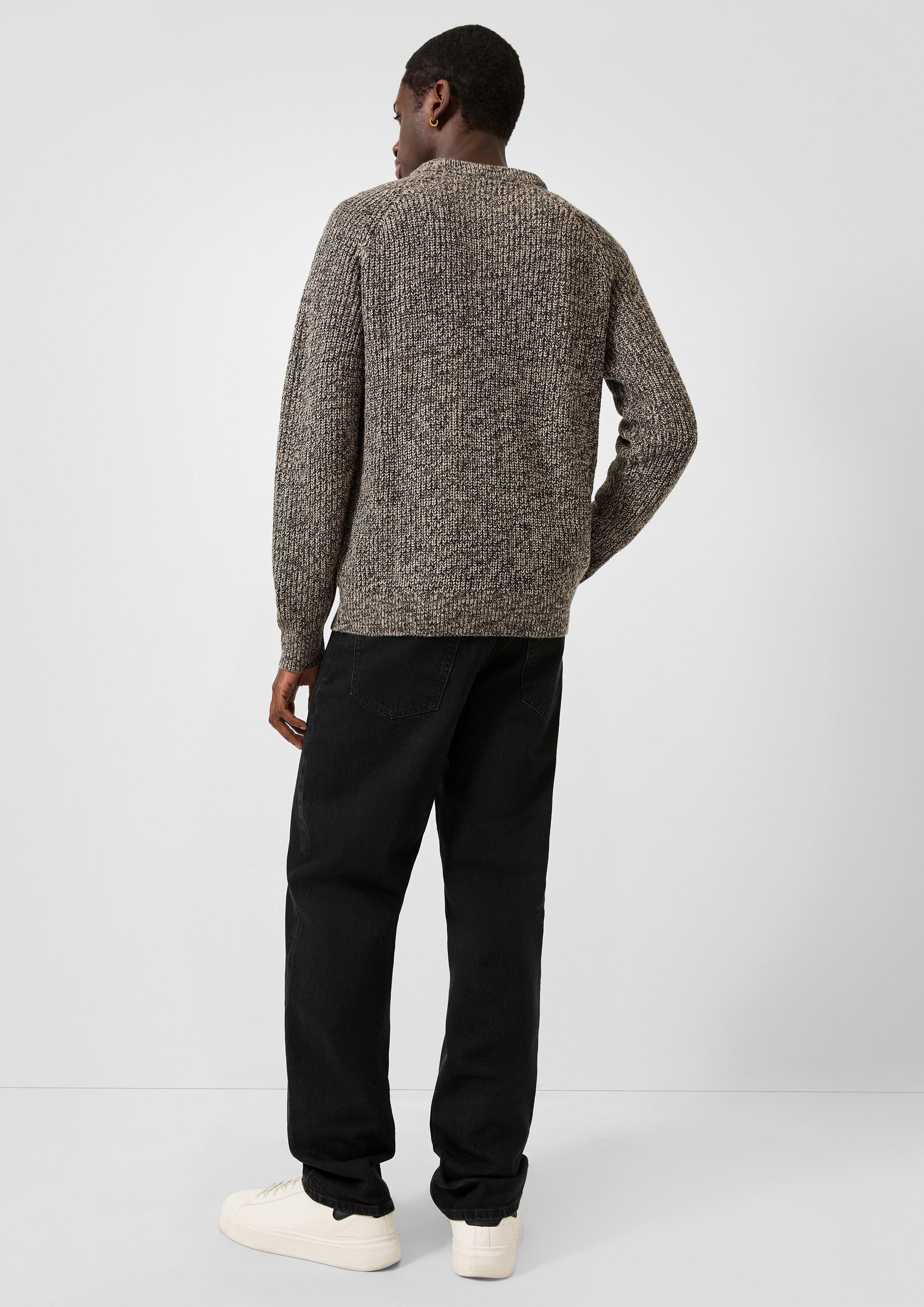 Men Knitted pullover in brown by QS