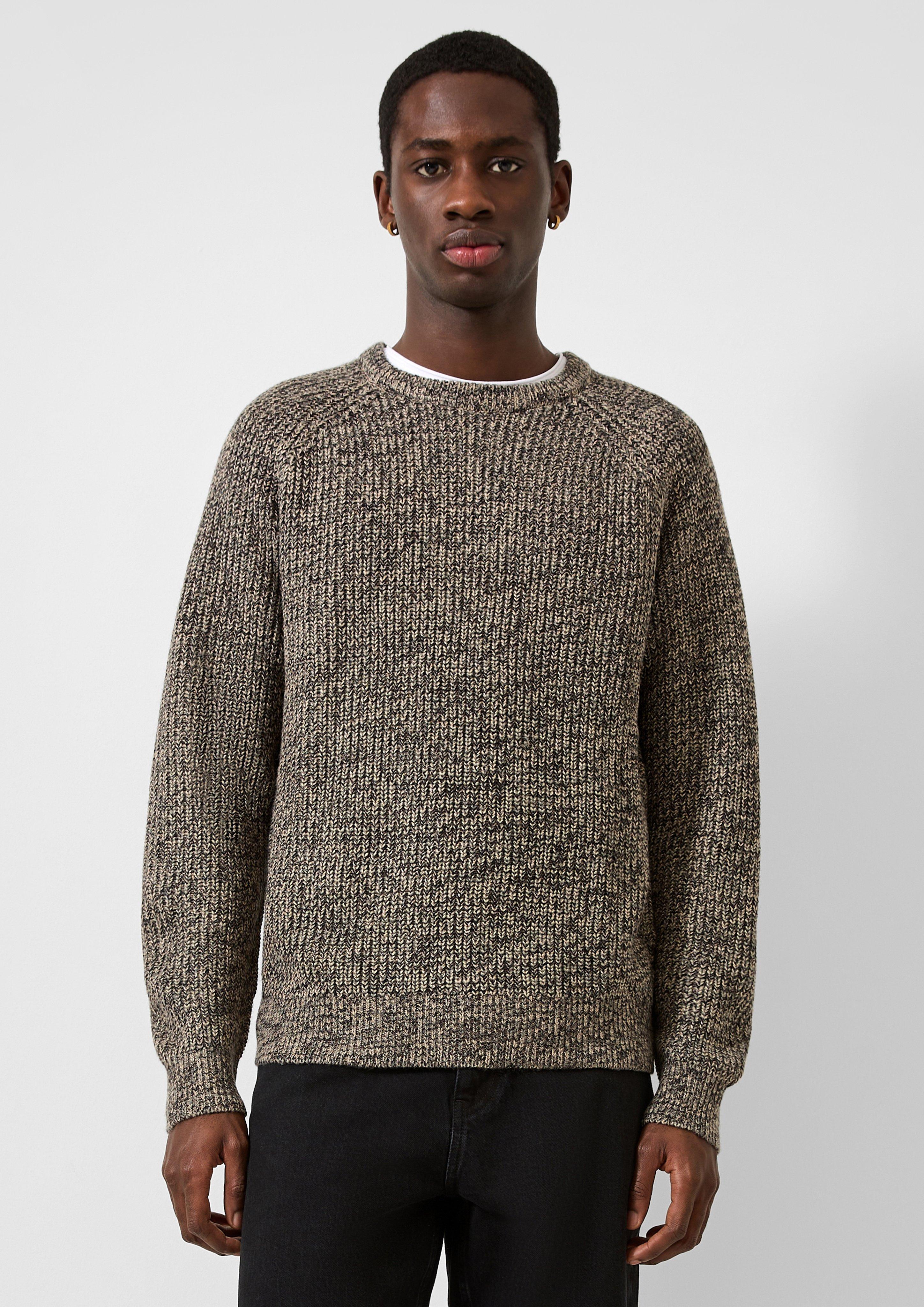 Men Knitted pullover in brown by QS