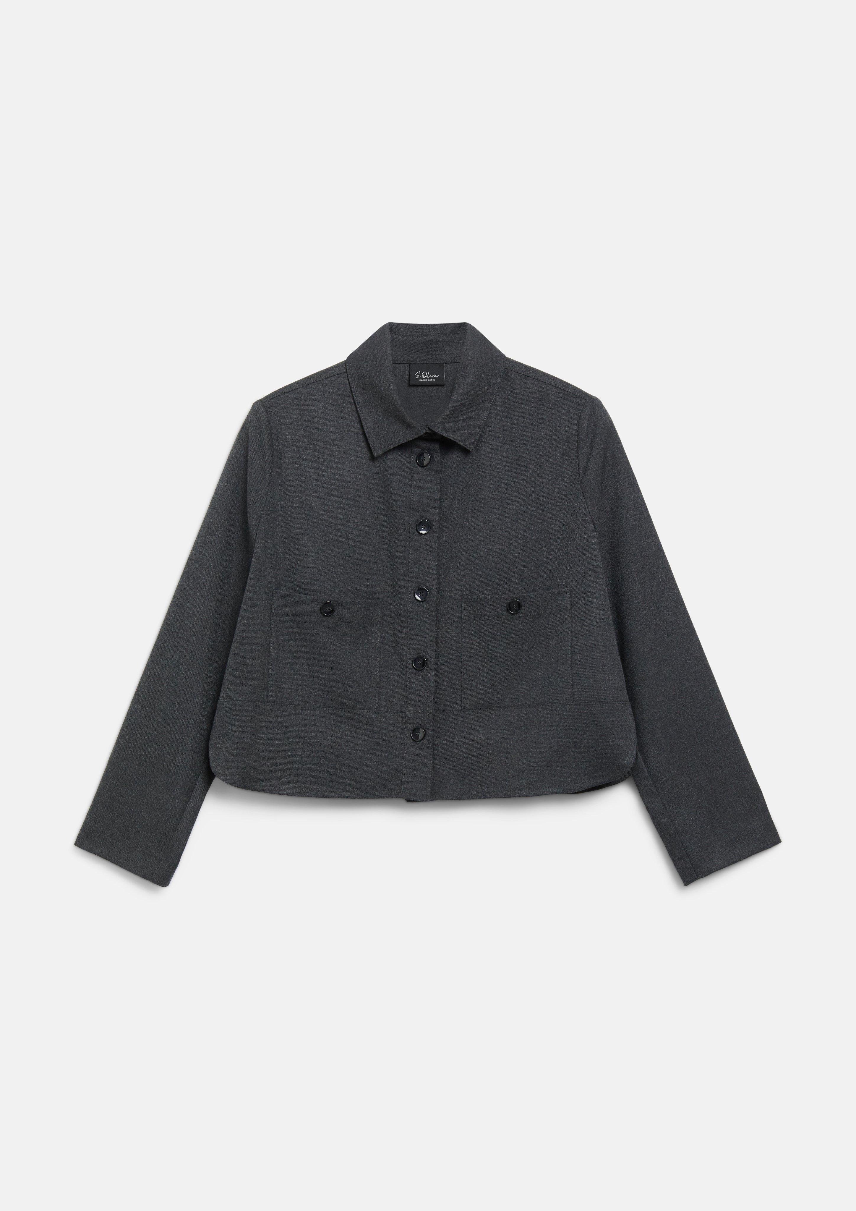 Veste d'intérieur en gris foncé de s.Oliver BLACK LABEL