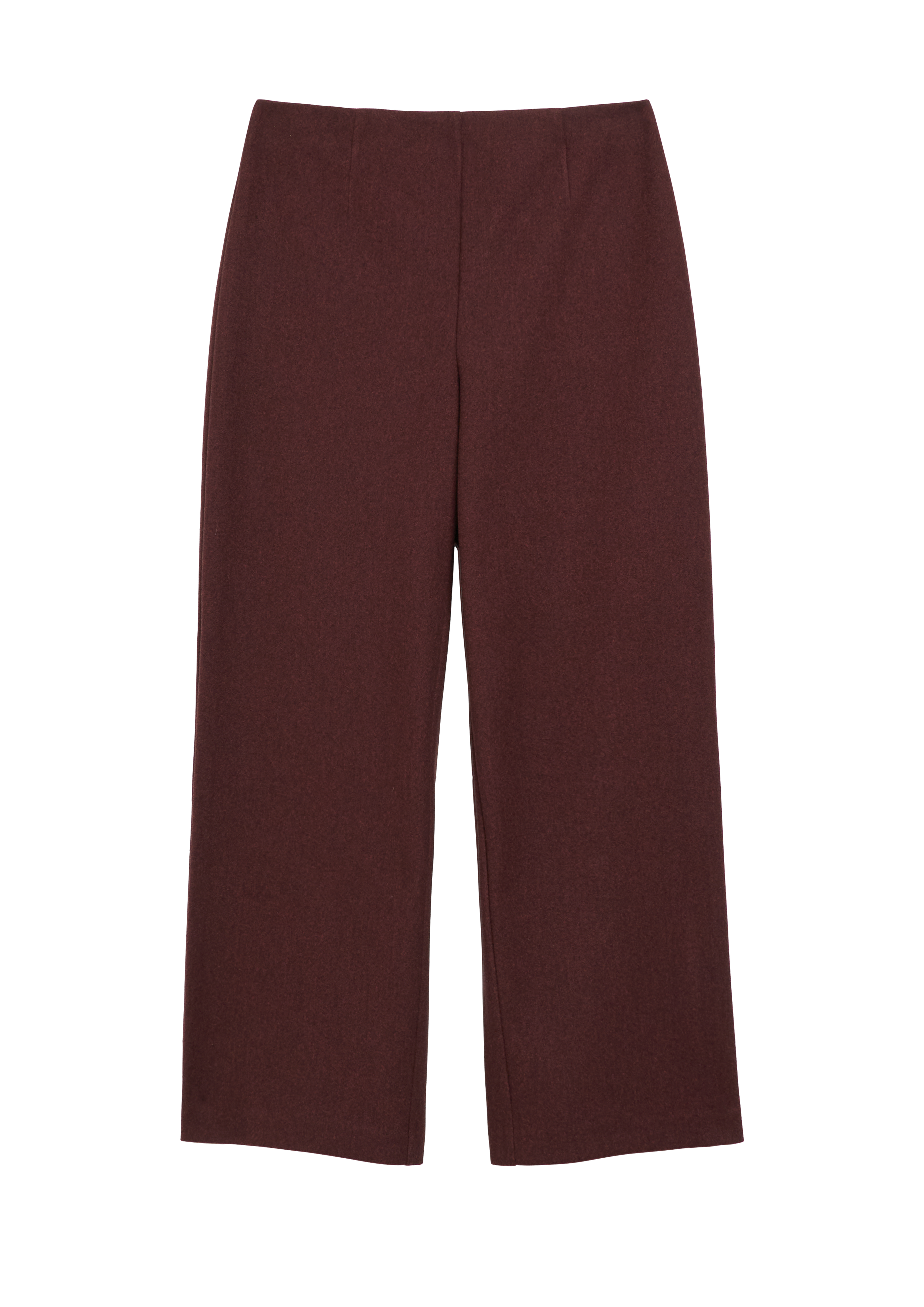 Culottebroek in wollook met elastische tailleband