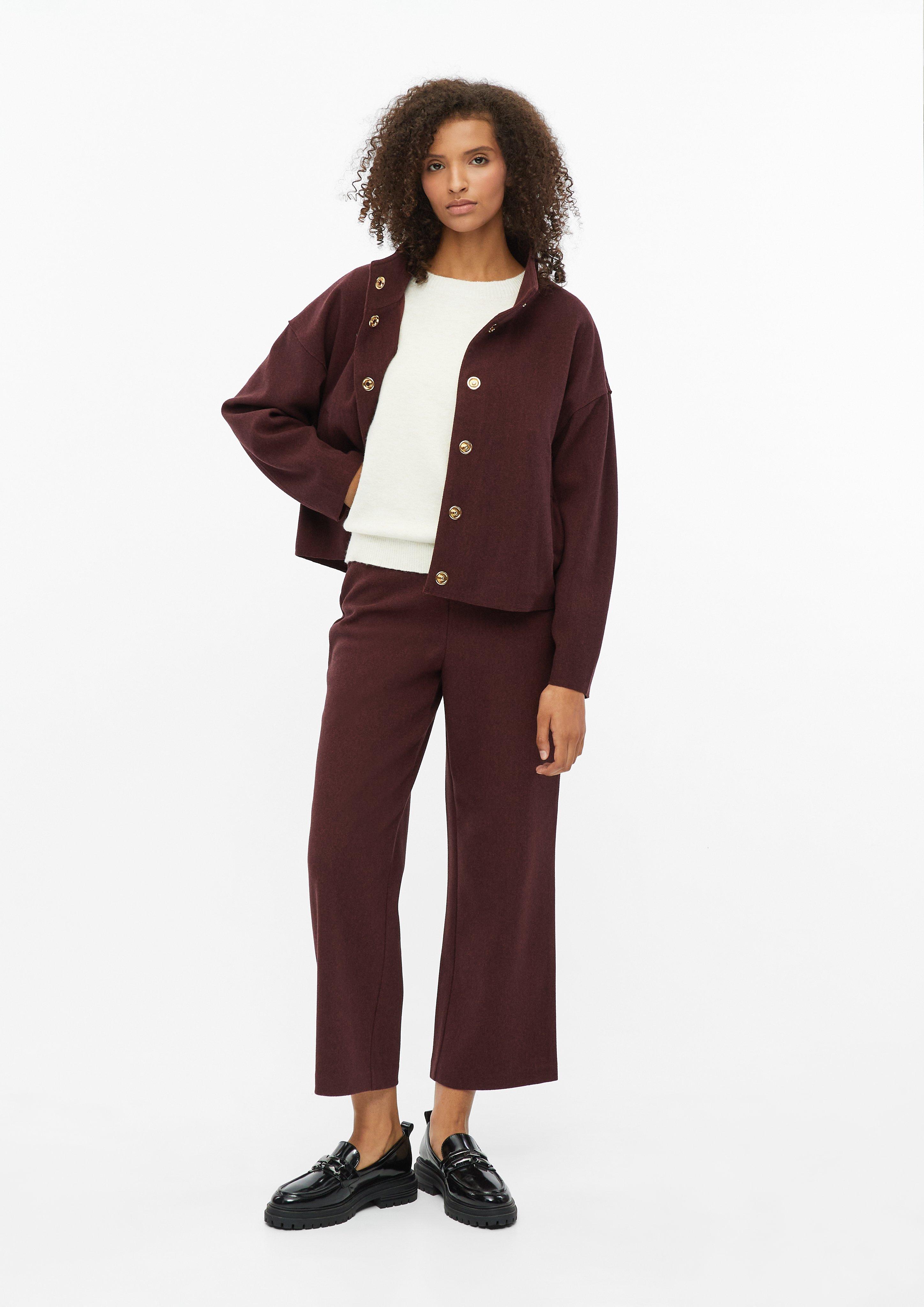 Dames Broek in rood van s.Oliver BLACK LABEL