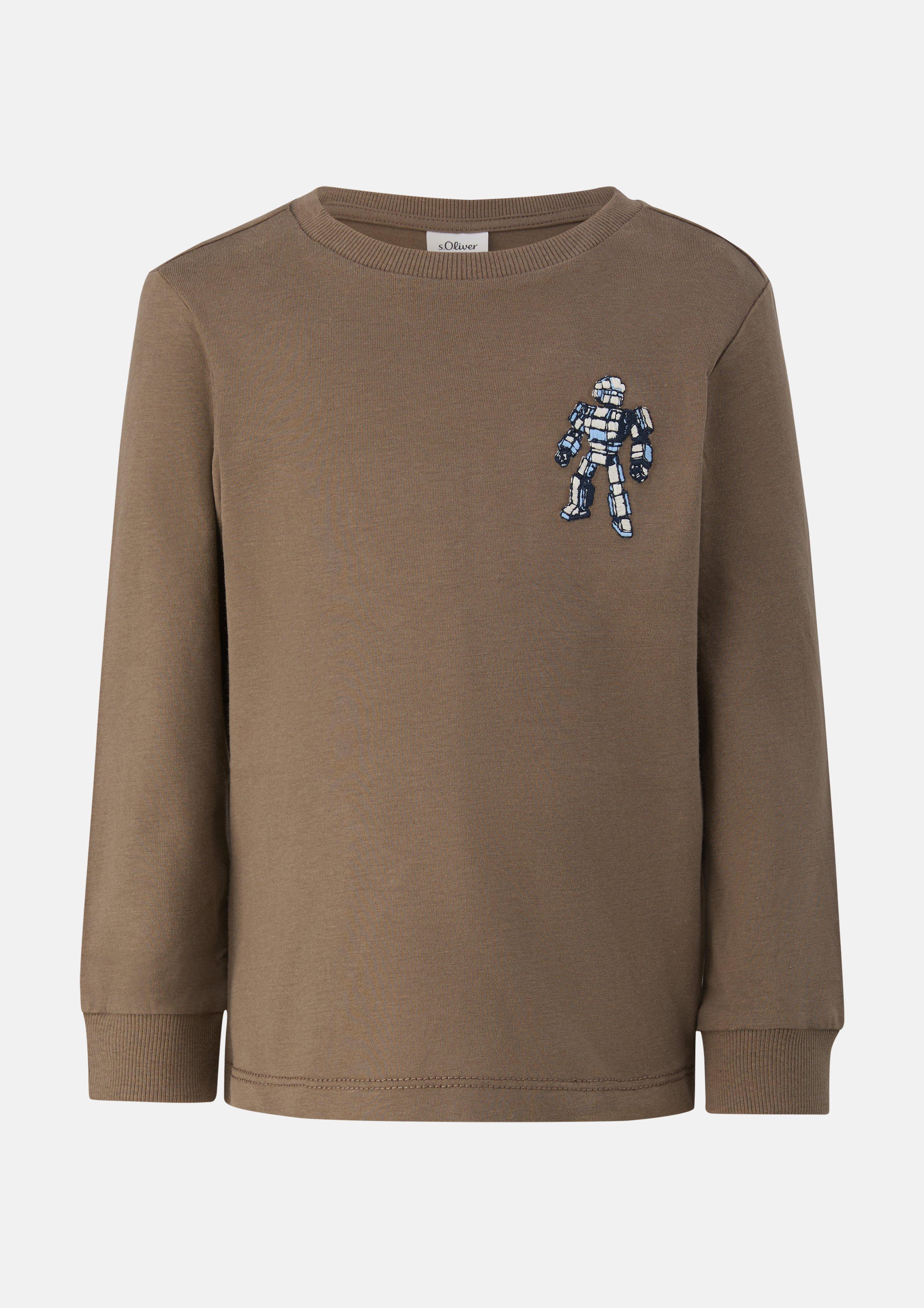 T-Shirt in Farbe dunkelbraun von s.Oliver