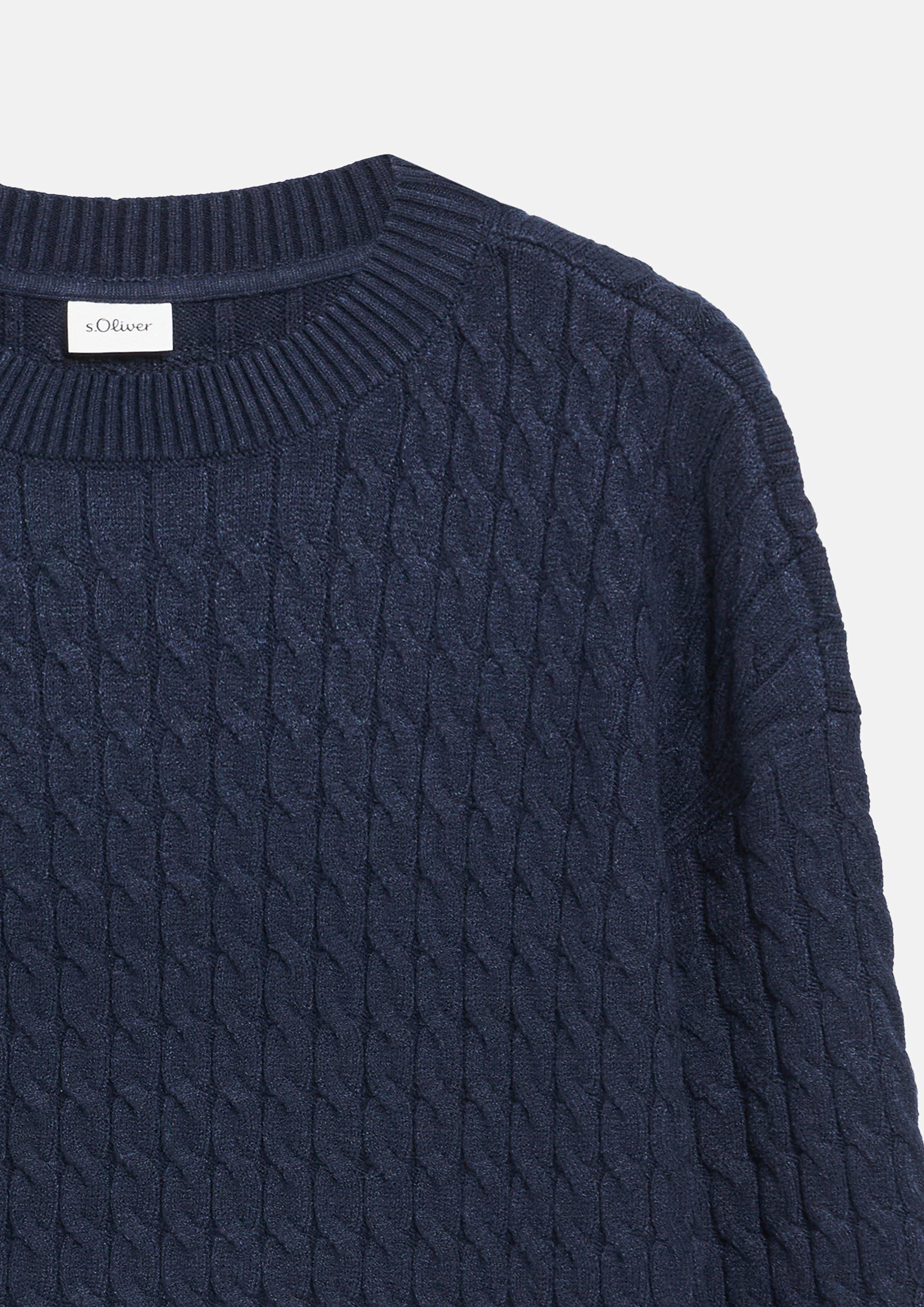 Kinder Strickpullover in blau von s.Oliver