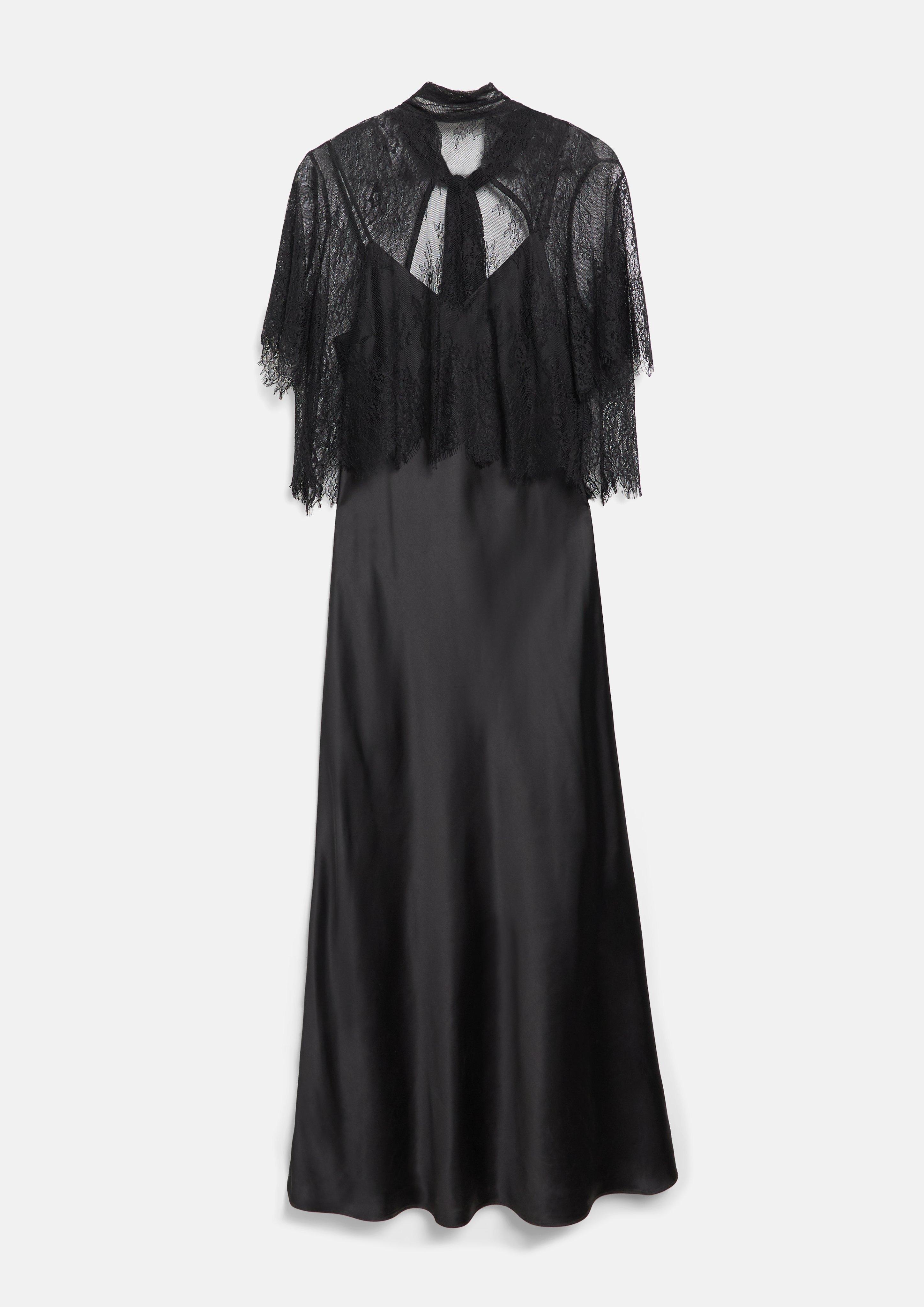 Femmes Robe en noir de s.Oliver BLACK LABEL