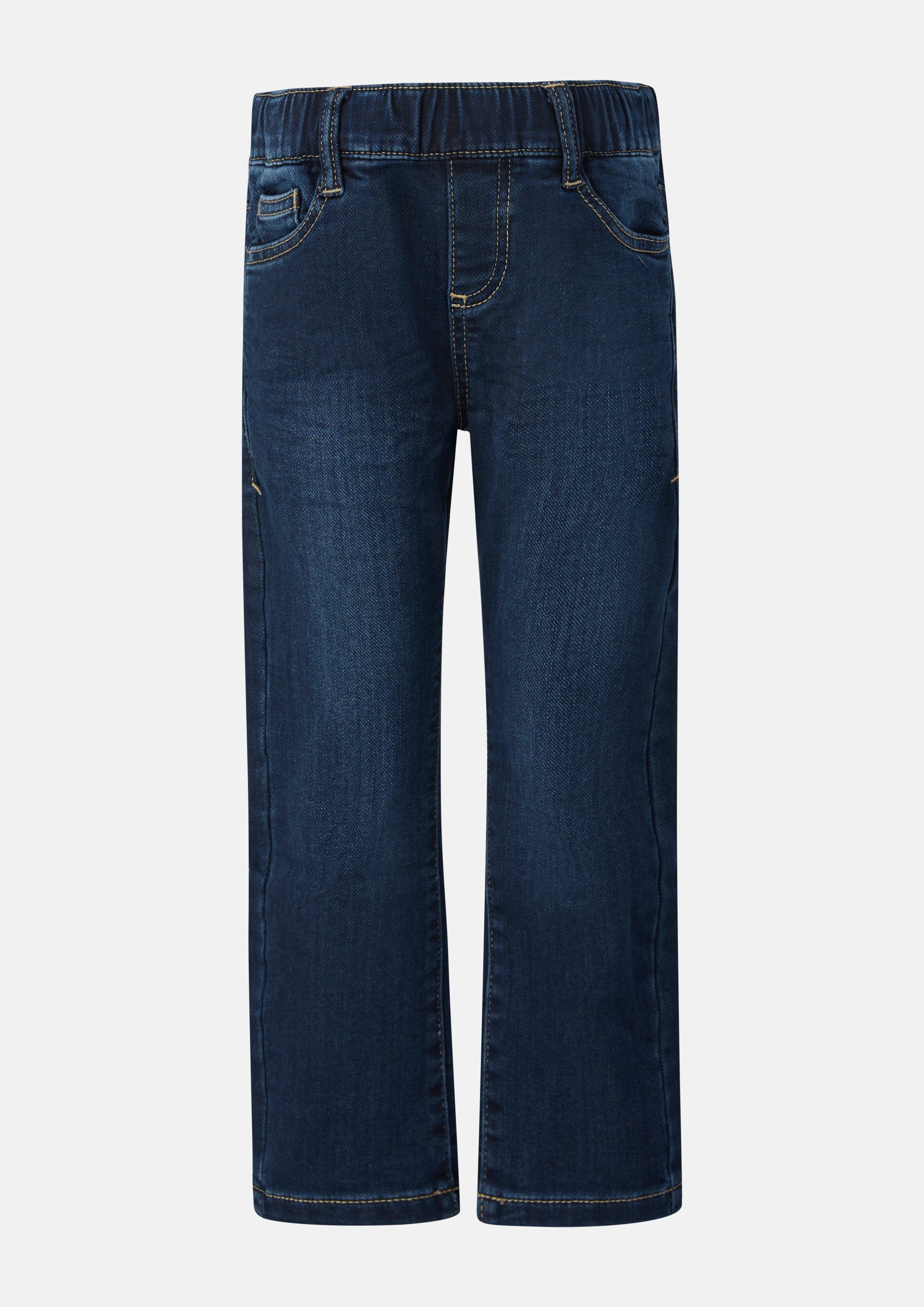 Jeans Jogg Pelle / Regular Fit / Mid Rise / Straight Leg / zacht &amp; warm in donkerblauw van s.Oliver