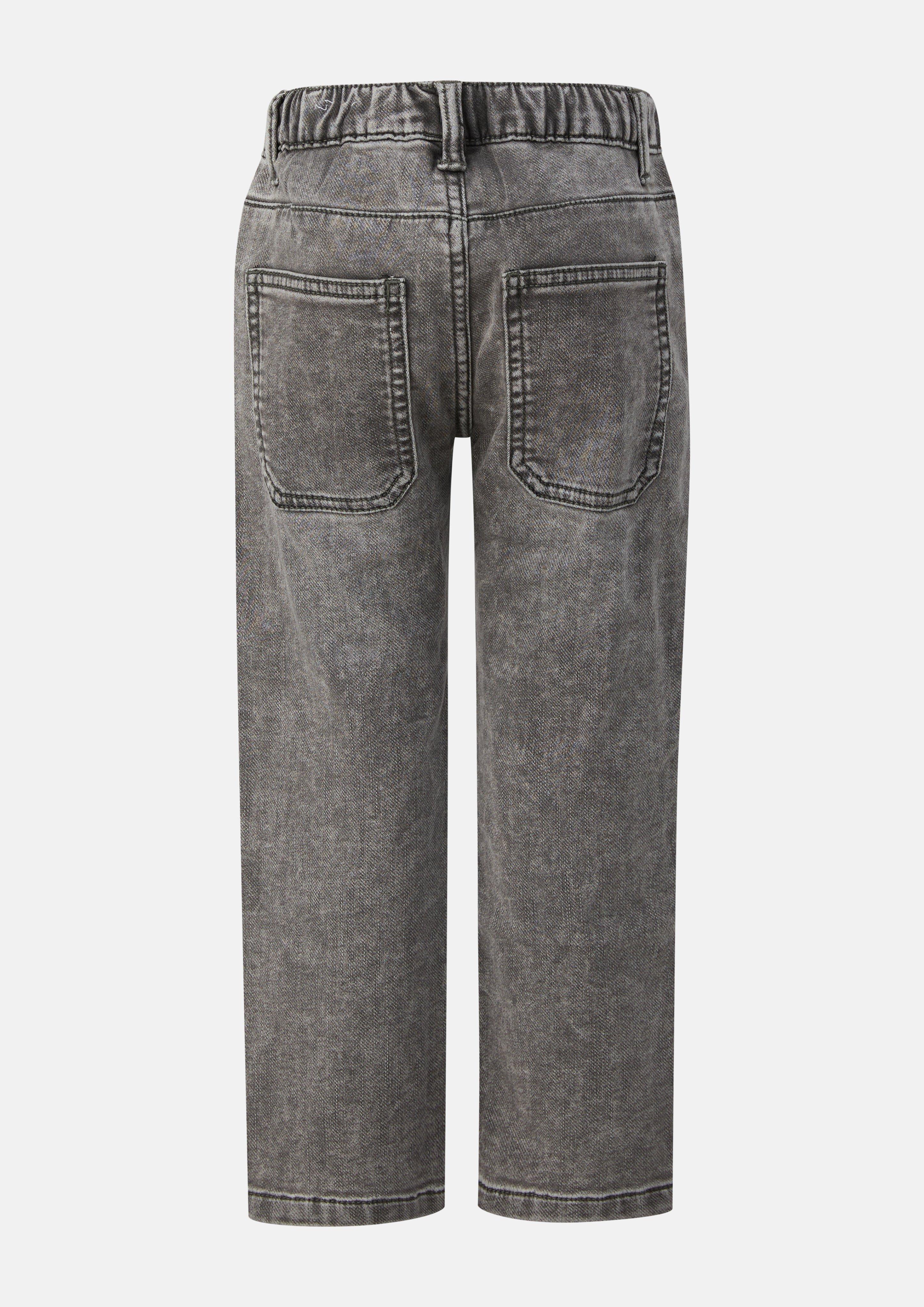 Junior Jeans Jogg Pelle / Regular Fit / Mid Rise / Straight Leg / zacht &amp; warm in grijs van s.Oliver