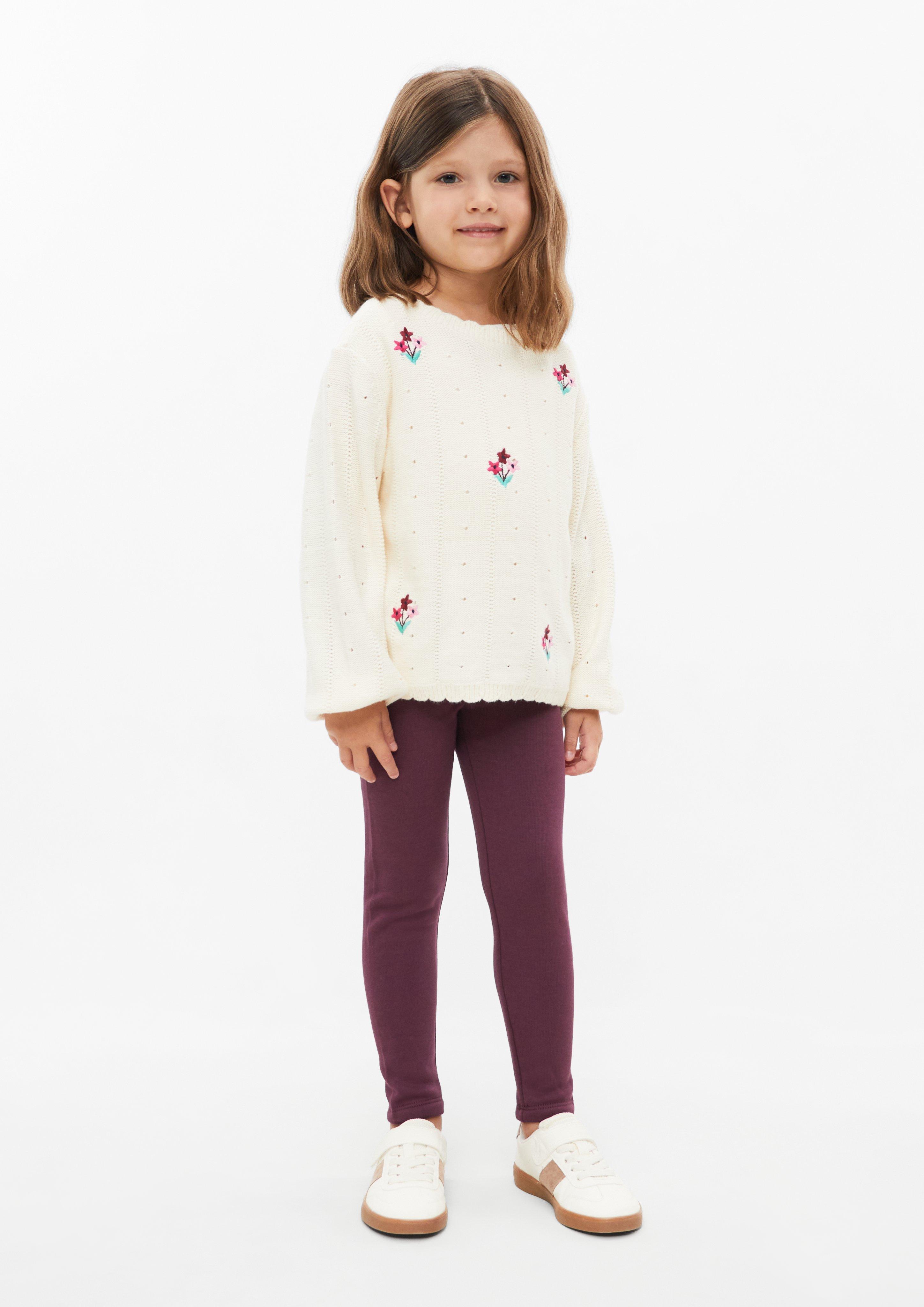 Junior Set van 2 thermoleggings in bordeaux van s.Oliver