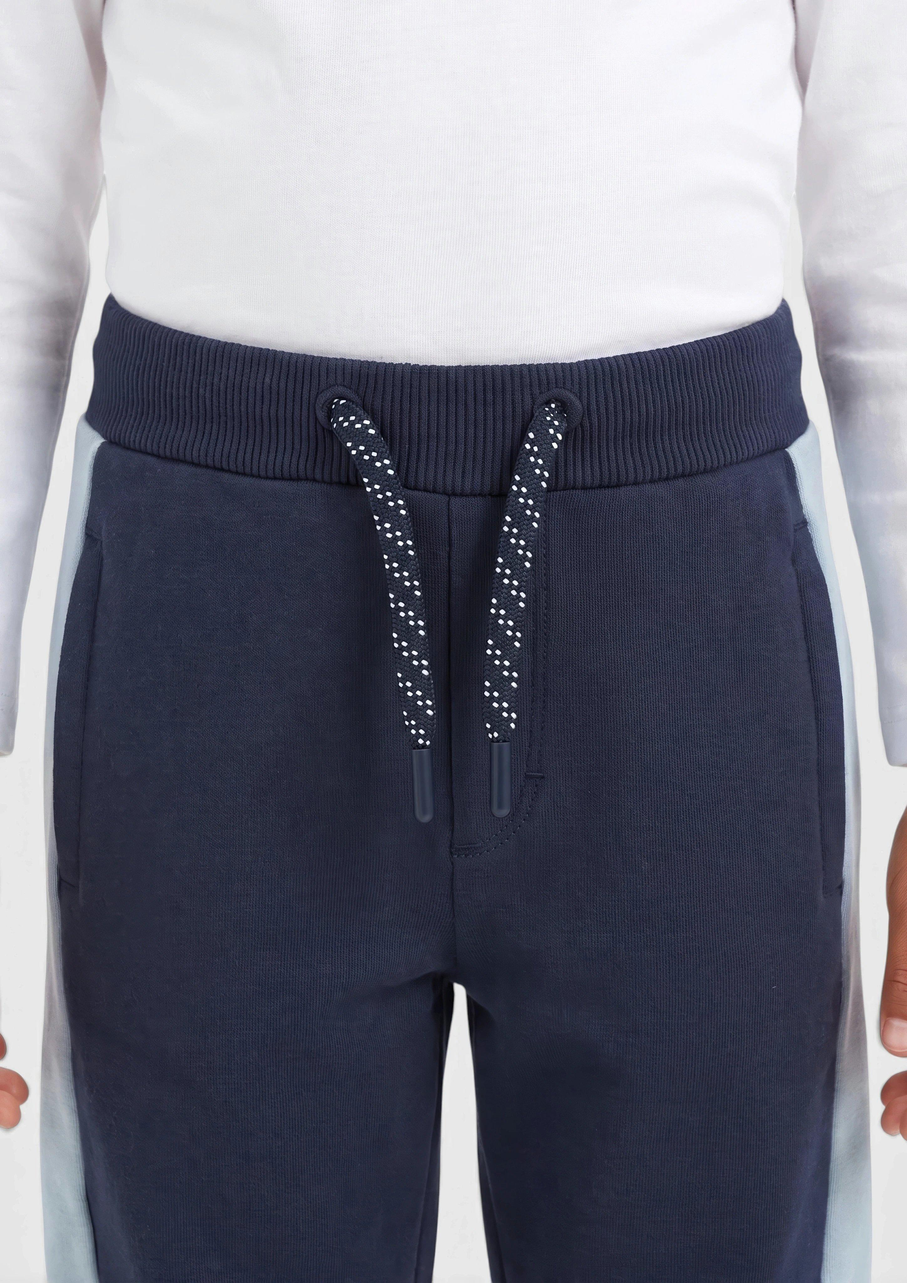 Kinder Jogginghose mit Colour Blocking in blau von s.Oliver