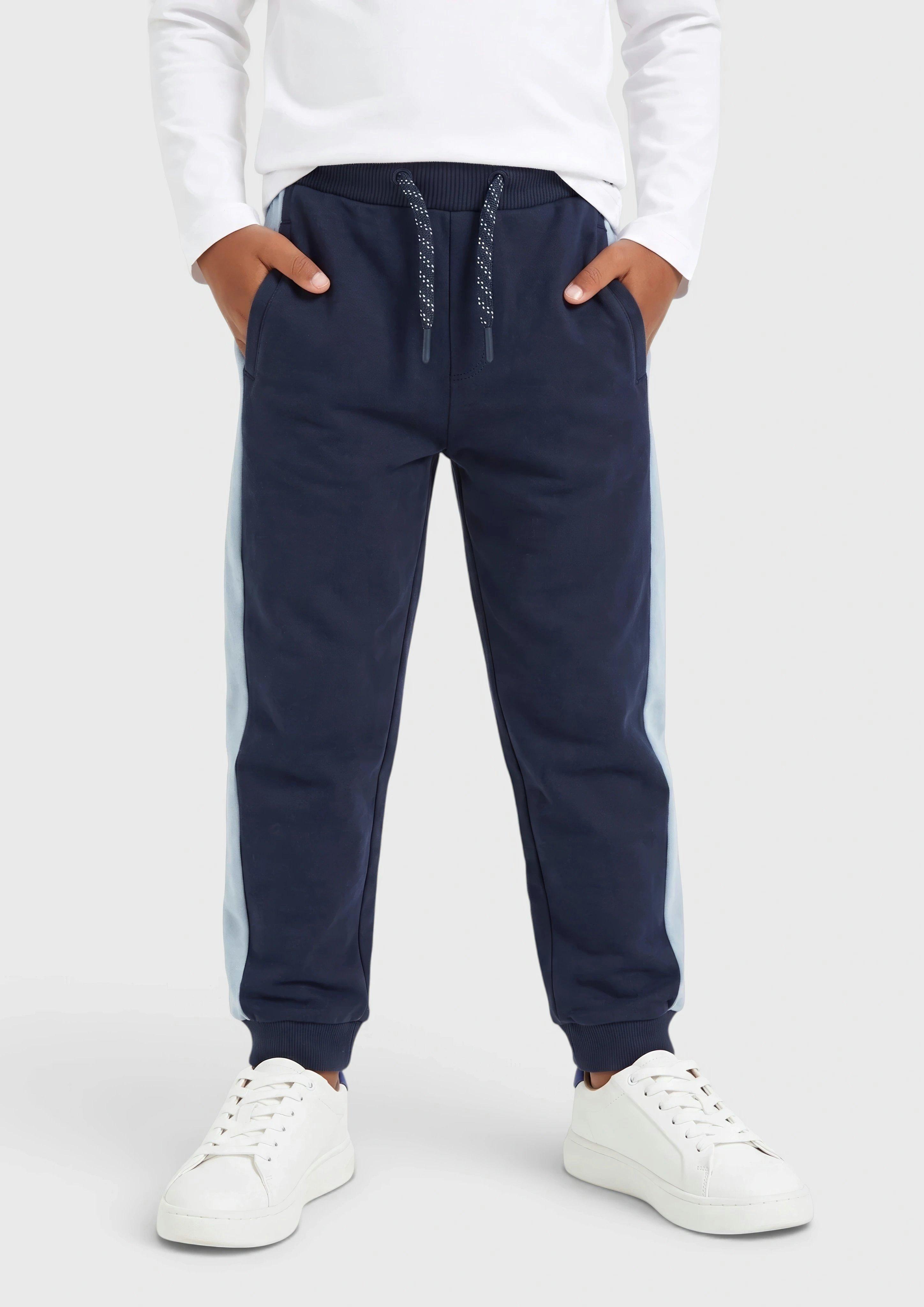 Jogginghose mit Colour Blocking in Farbe navy von s.Oliver