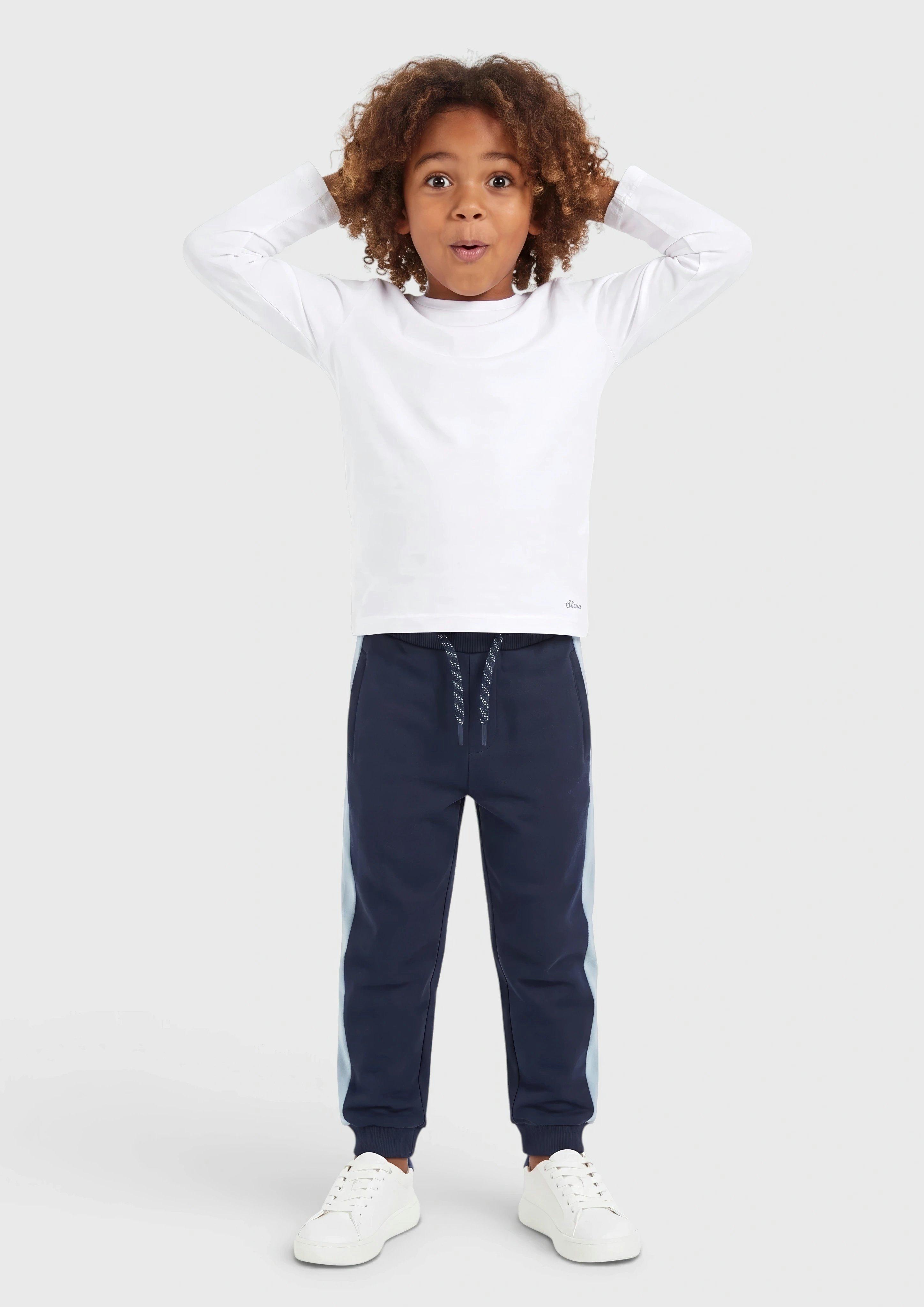 Kinder Jogginghose mit Colour Blocking in blau von s.Oliver