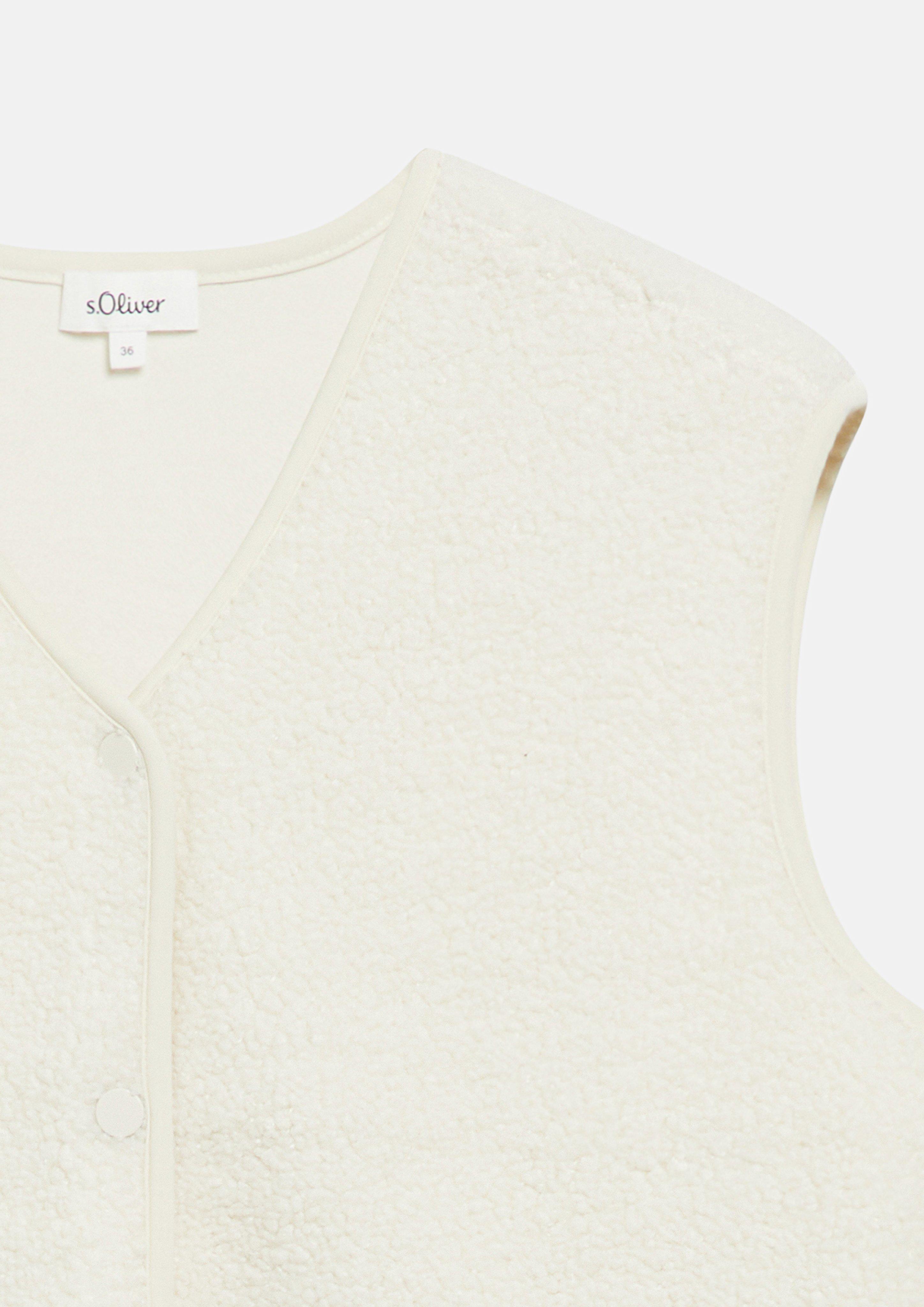 Dames Binnen vest in beige van s.Oliver