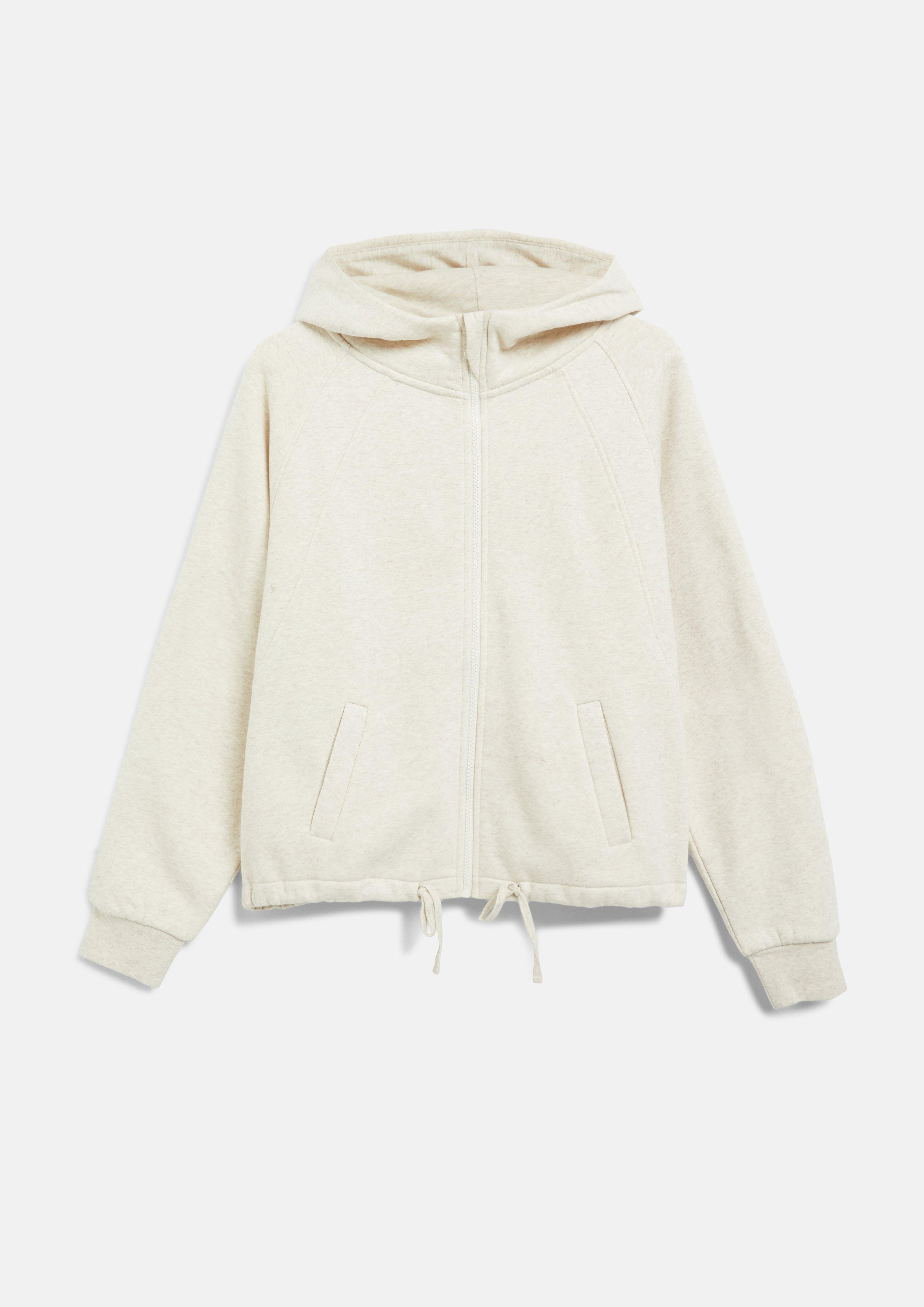 Weiche Sweatshirt-Jacke in Oversize in Farbe helles beige von s.Oliver