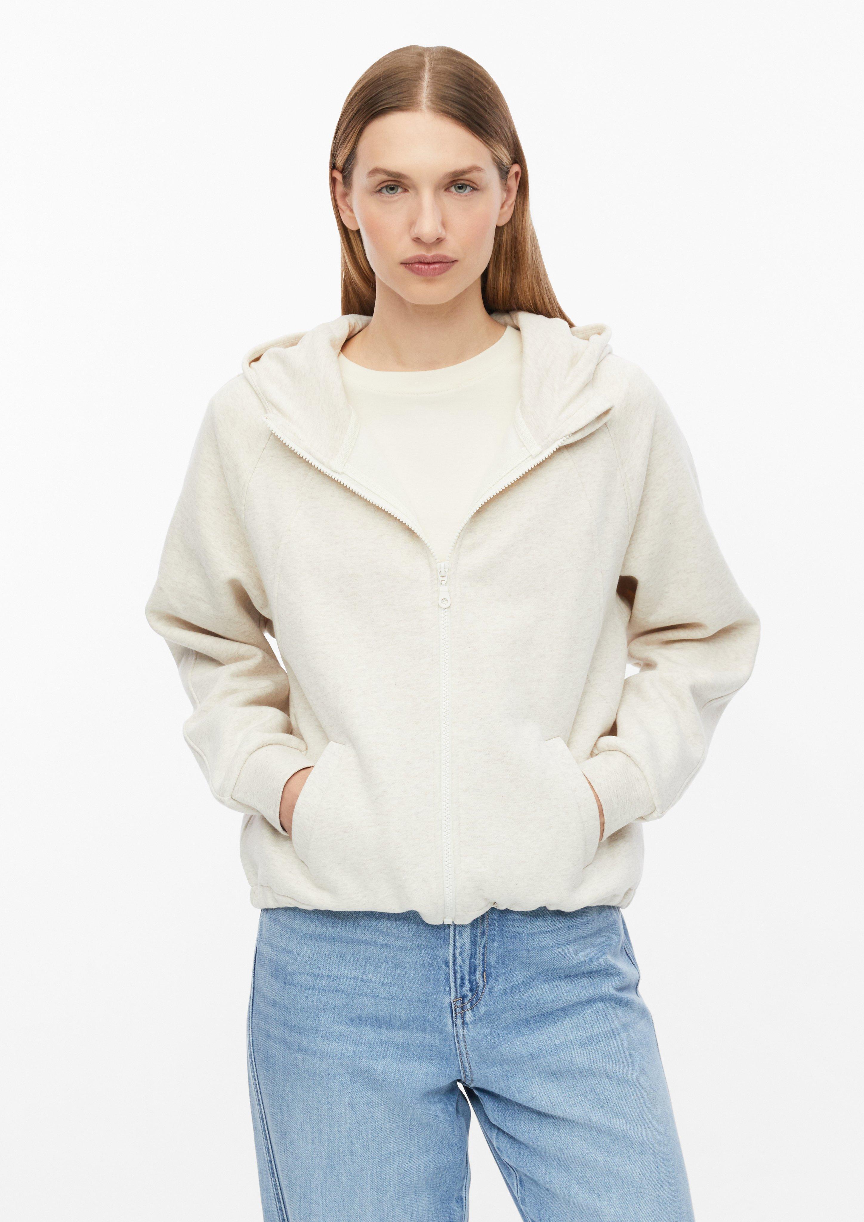 Miękka rozpinana bluza o kroju oversize w kolorze jasnobeżowy od s.Oliver