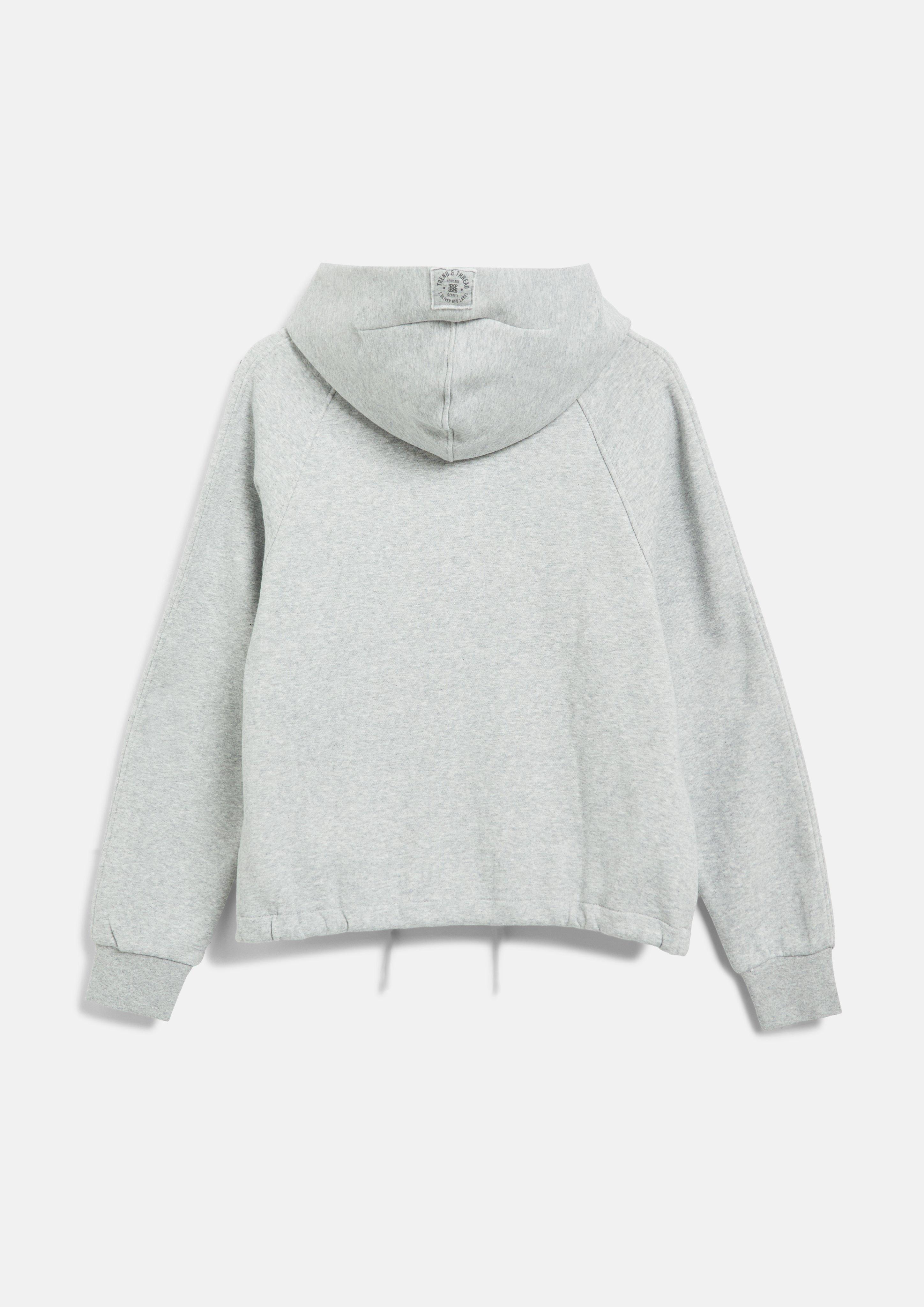 Dames Zacht sweatshirtjack in oversized model in grijs van s.Oliver
