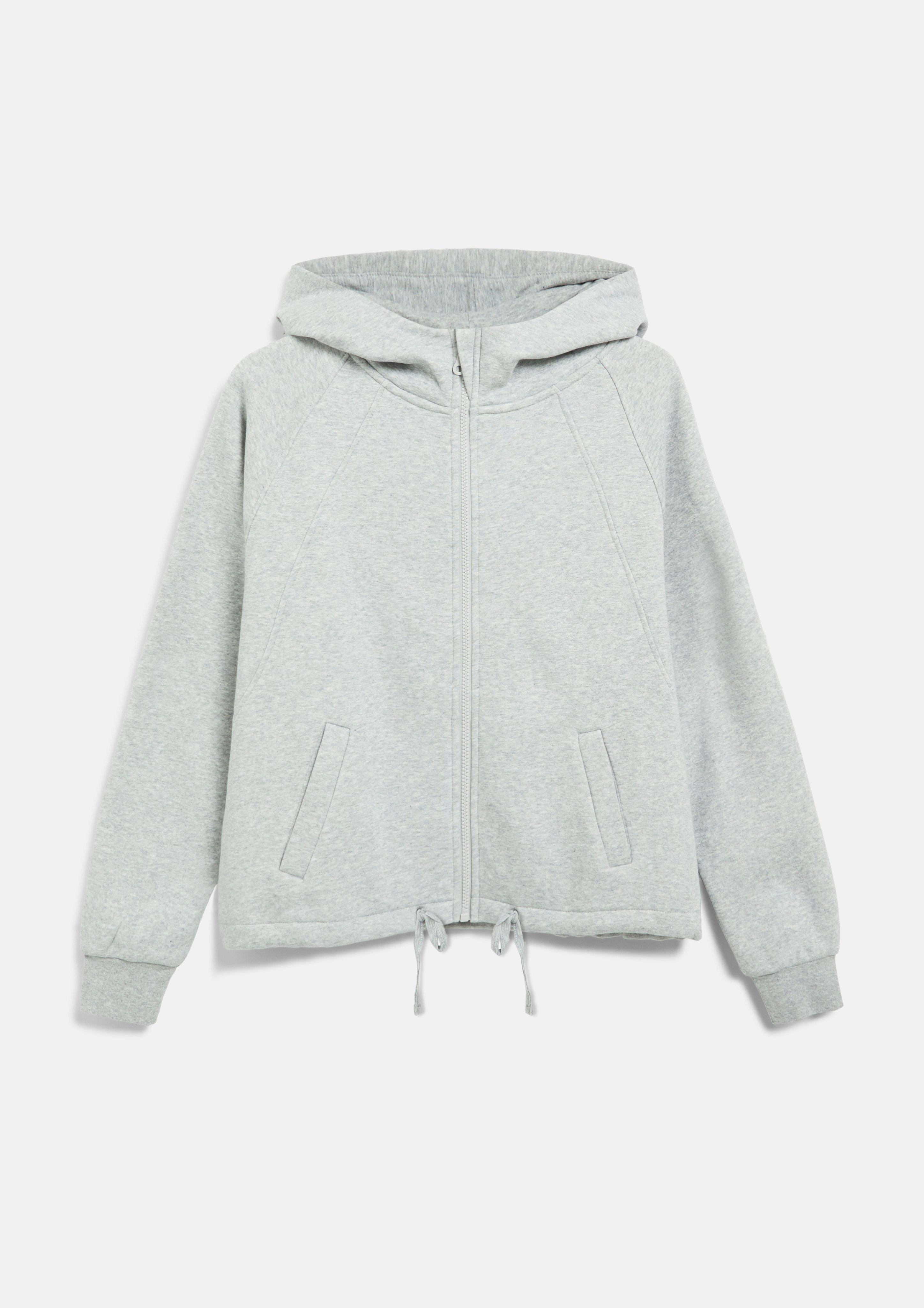 Zacht sweatshirtjack in oversized model in grijs gemêleerd van s.Oliver