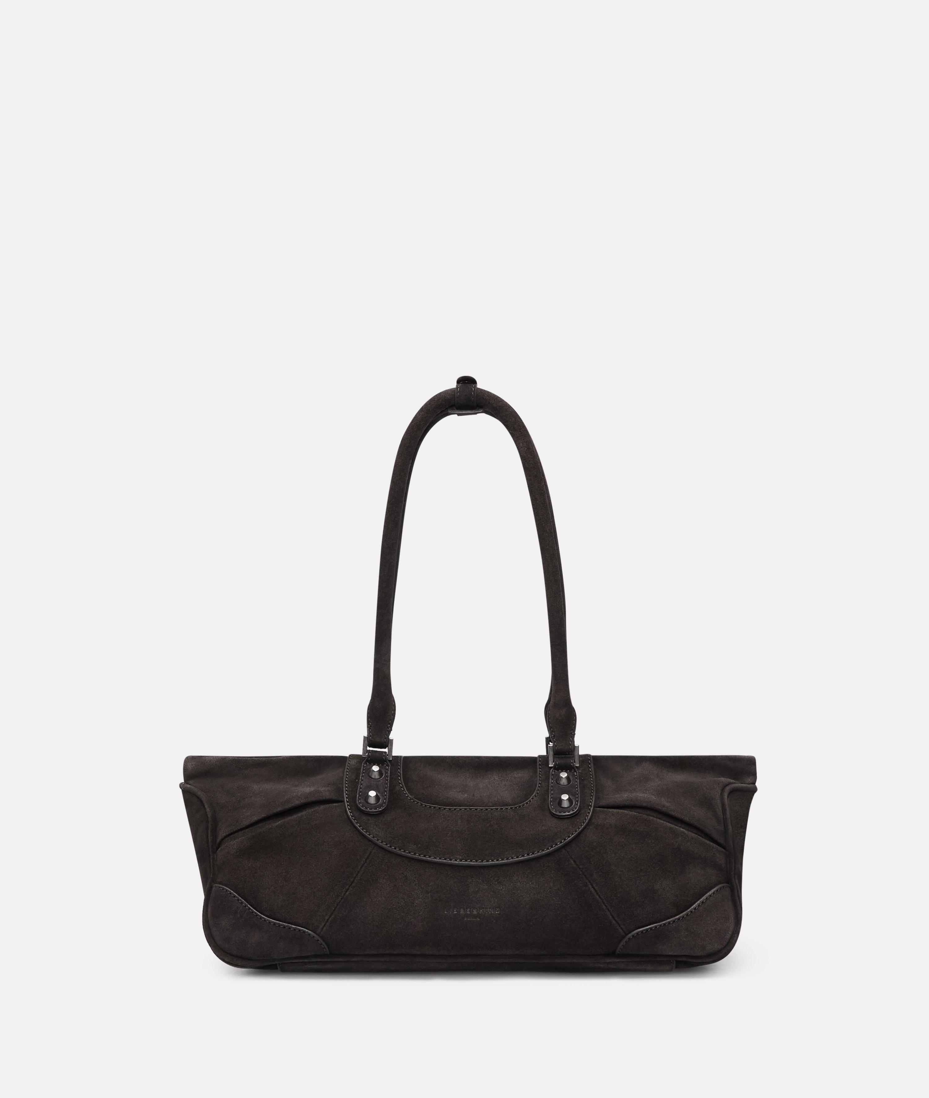 Satchel en brun, olive & jaune