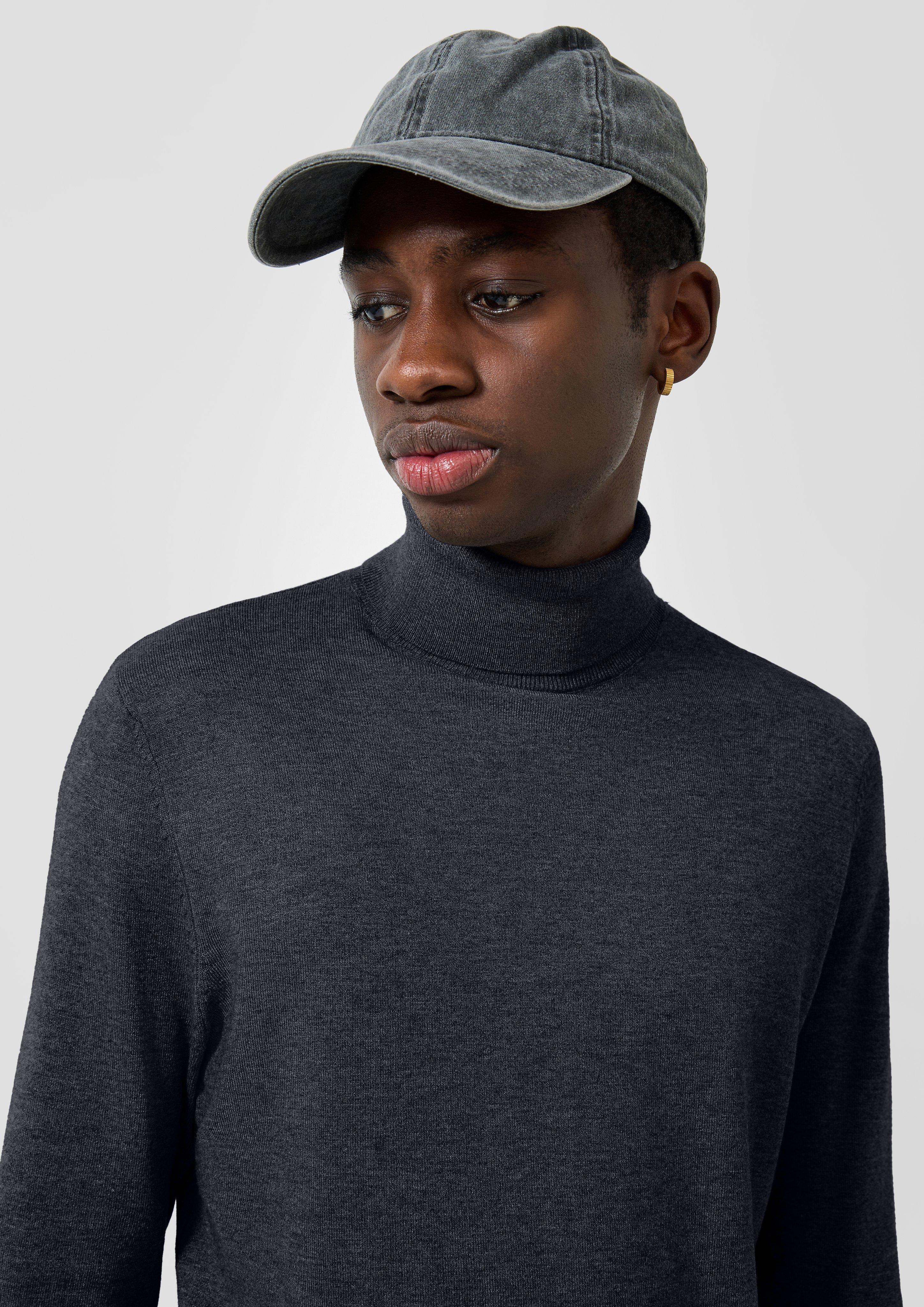 Hommes Pull en maille en bleu de QS