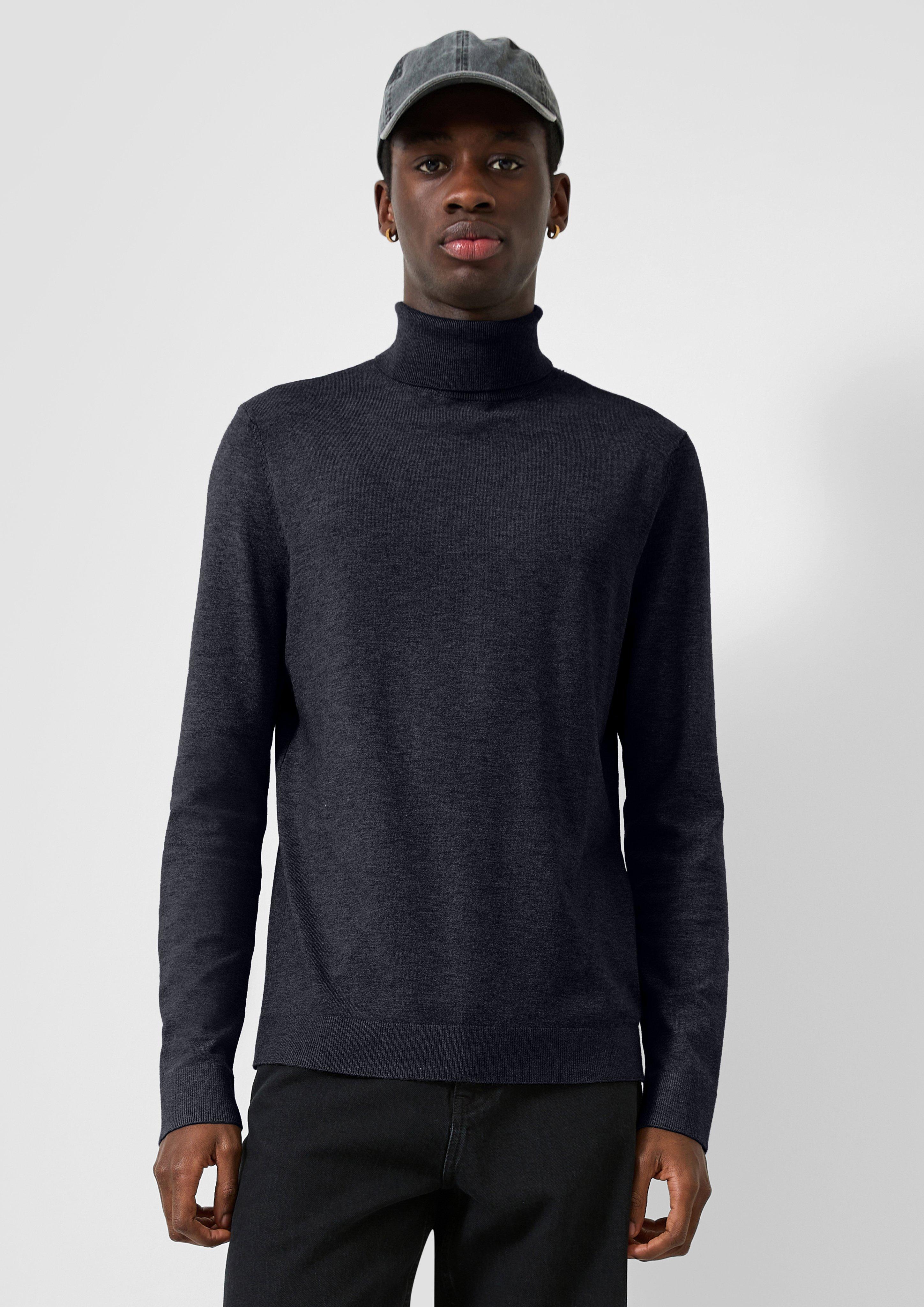 Hommes Pull en maille en bleu de QS