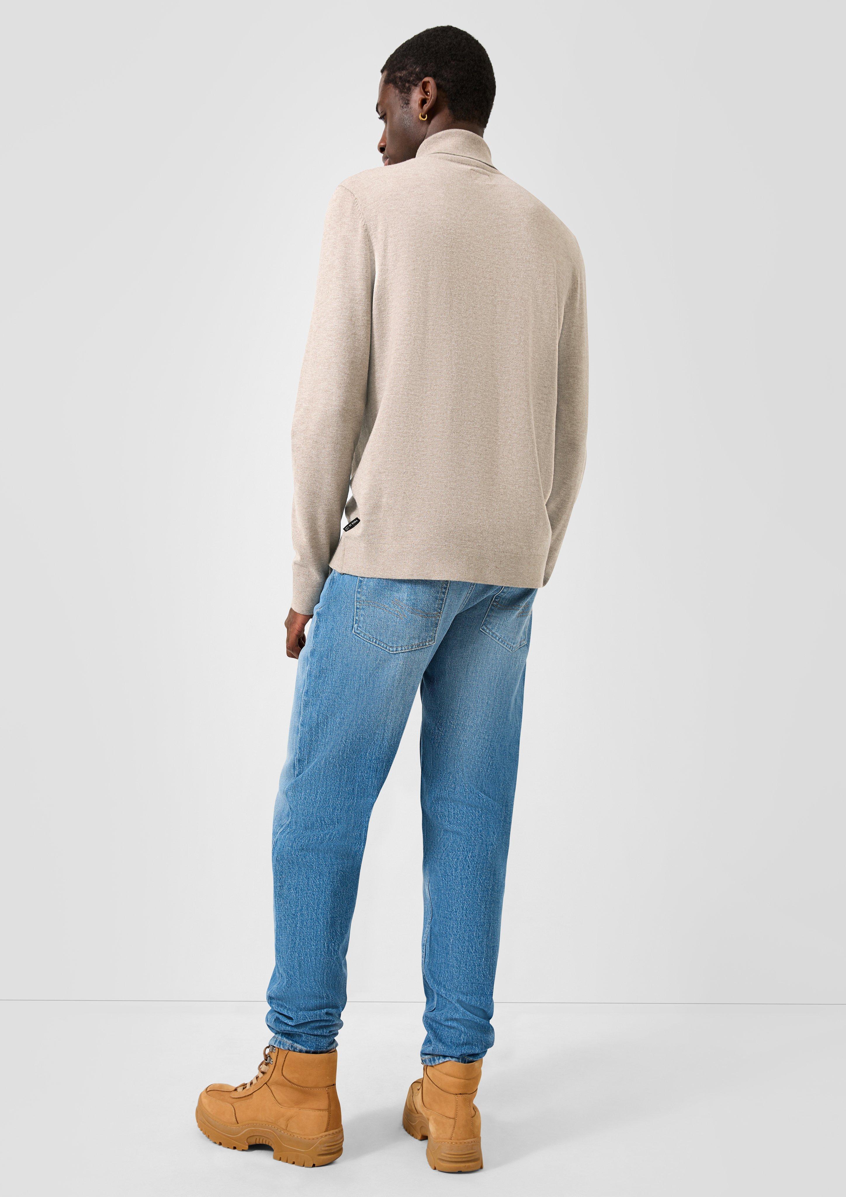 Herren Strickpullover in beige von QS