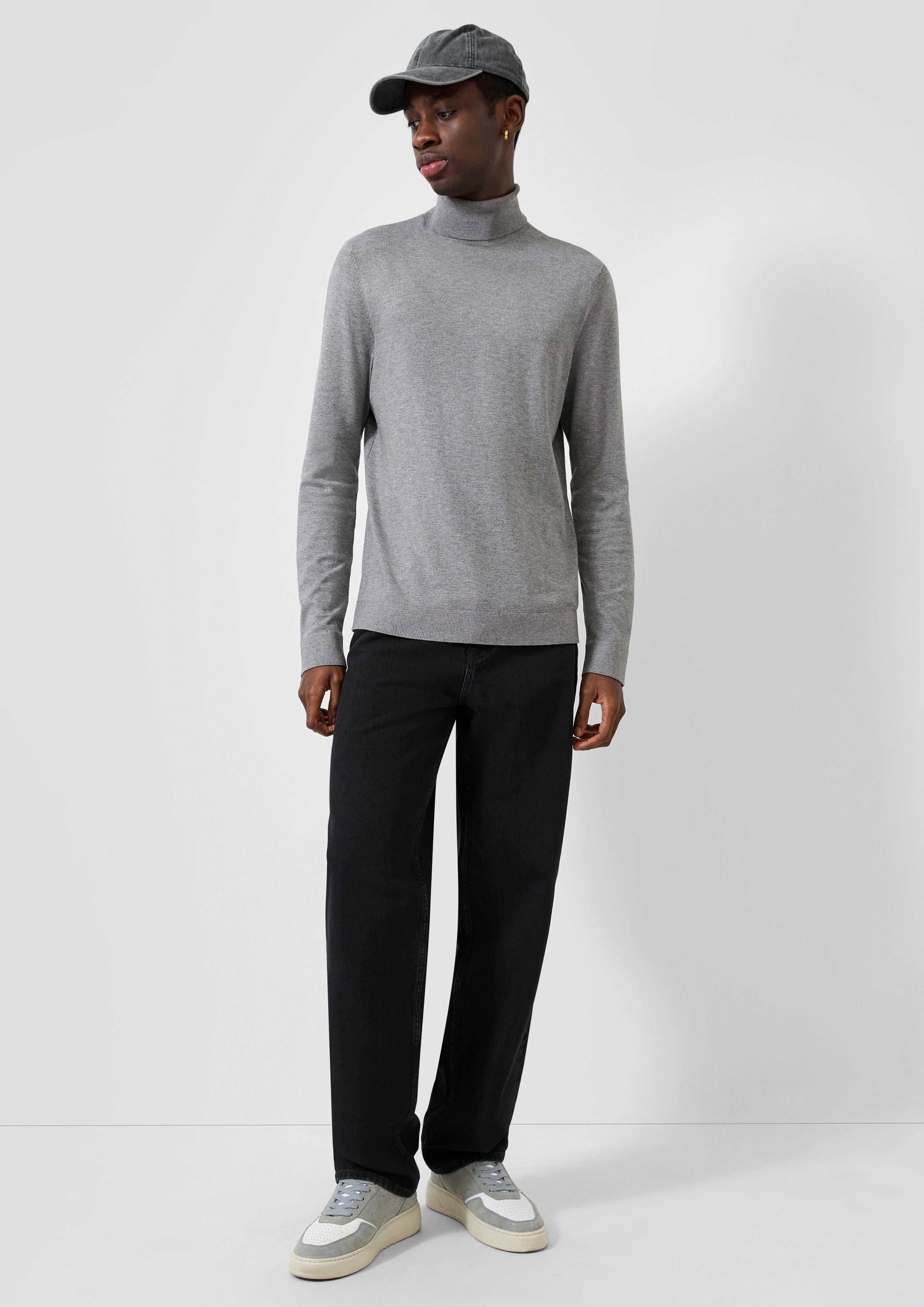 Herren Strickpullover in grau von QS