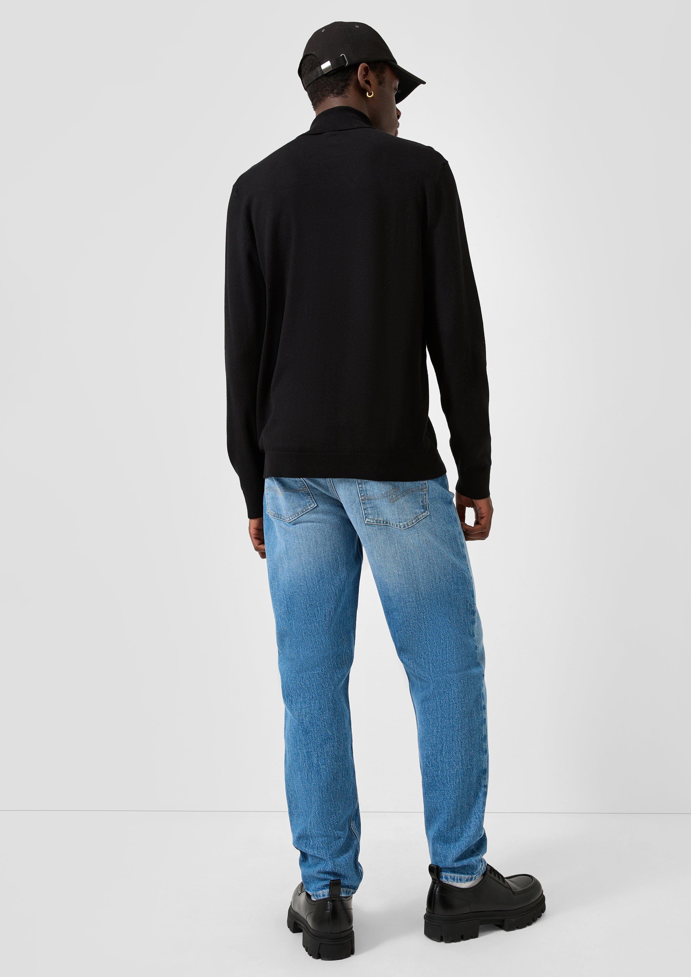 Herren Strickpullover in schwarz von QS