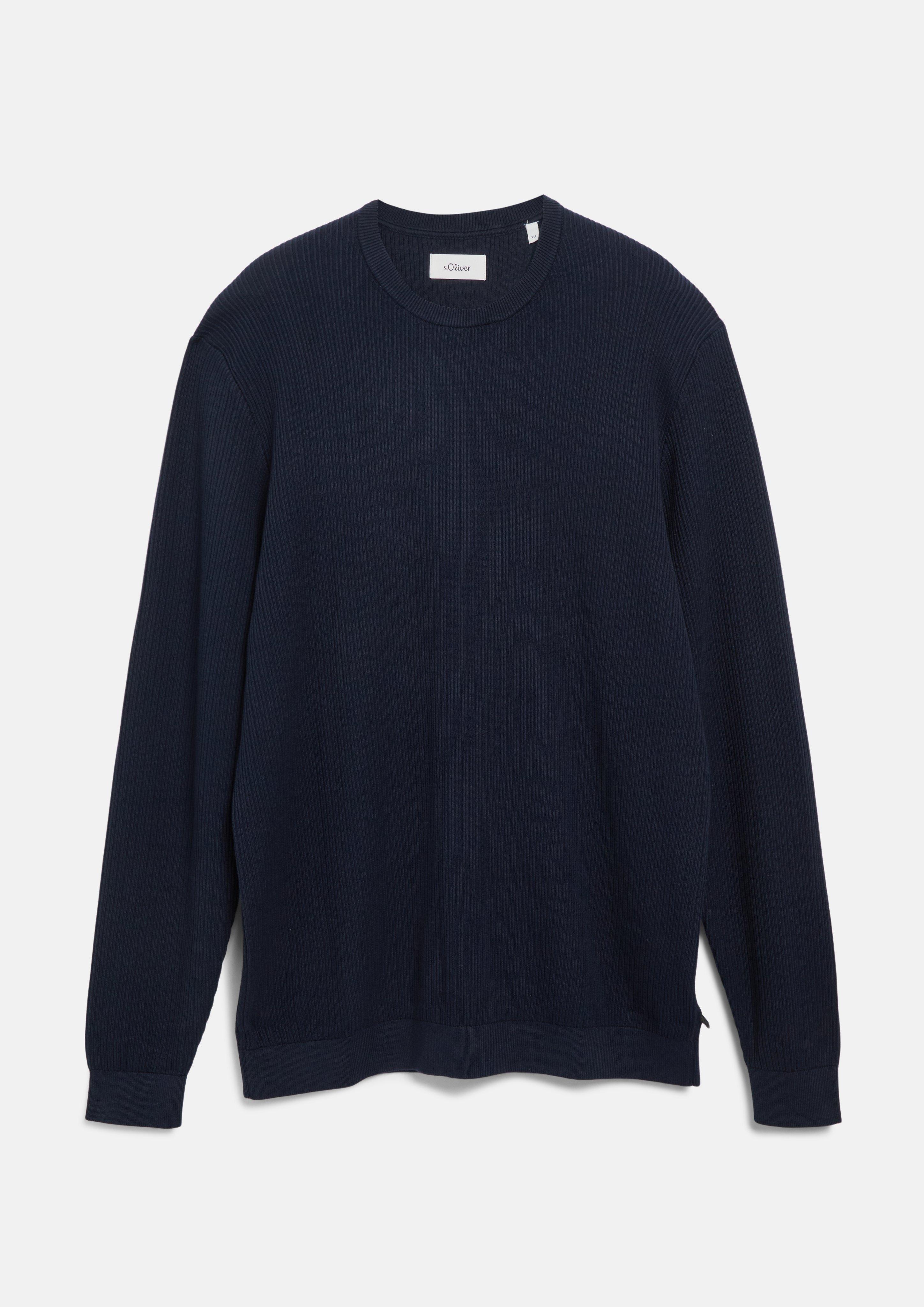 Herren Strickpullover in navy von s.Oliver Men Tall Sizes