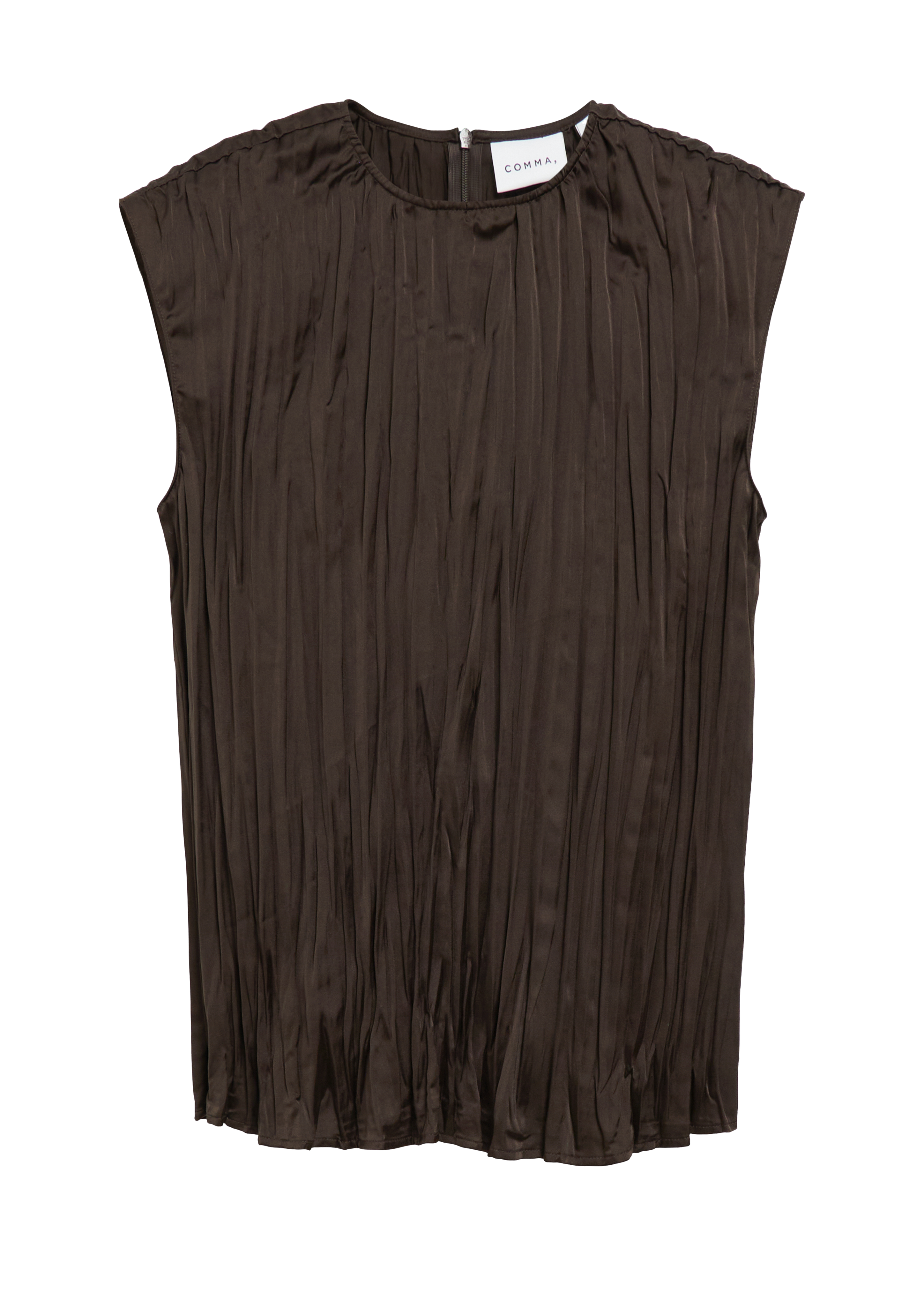 Blouse van gekreukelde plissé