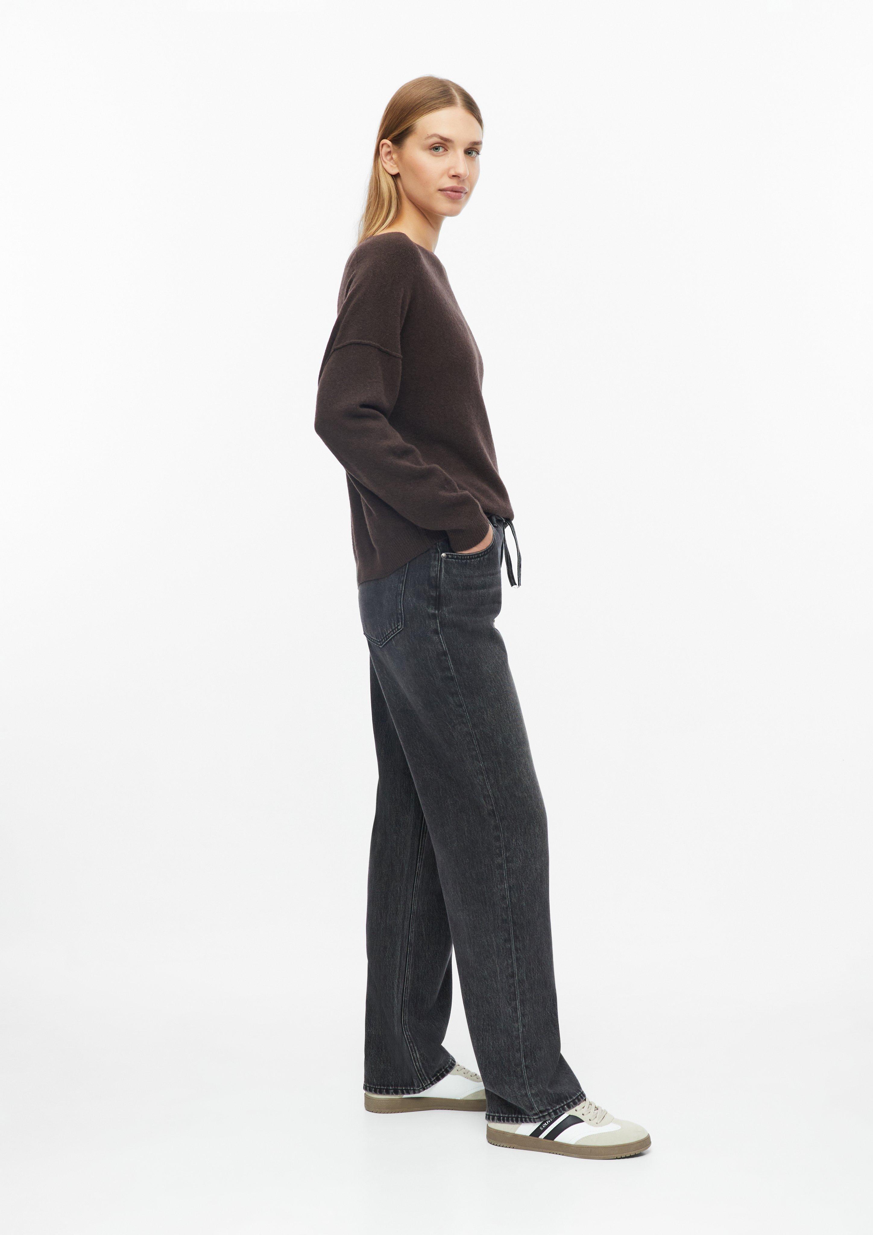 Femmes Jean Beth / Coupe ample / Taille mi-haute / Jambe droite en gris de s.Oliver