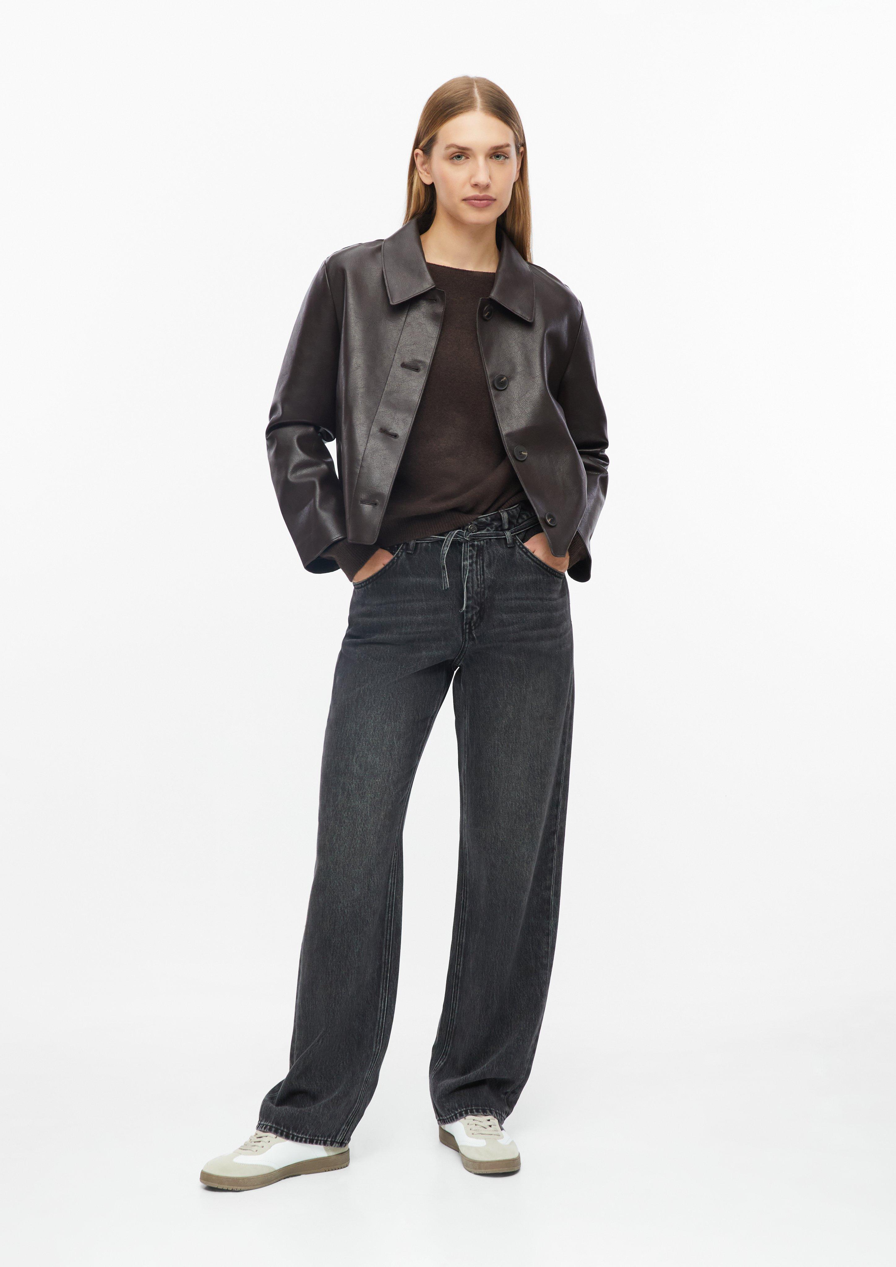 Femmes Jean Beth / Coupe ample / Taille mi-haute / Jambe droite en gris de s.Oliver