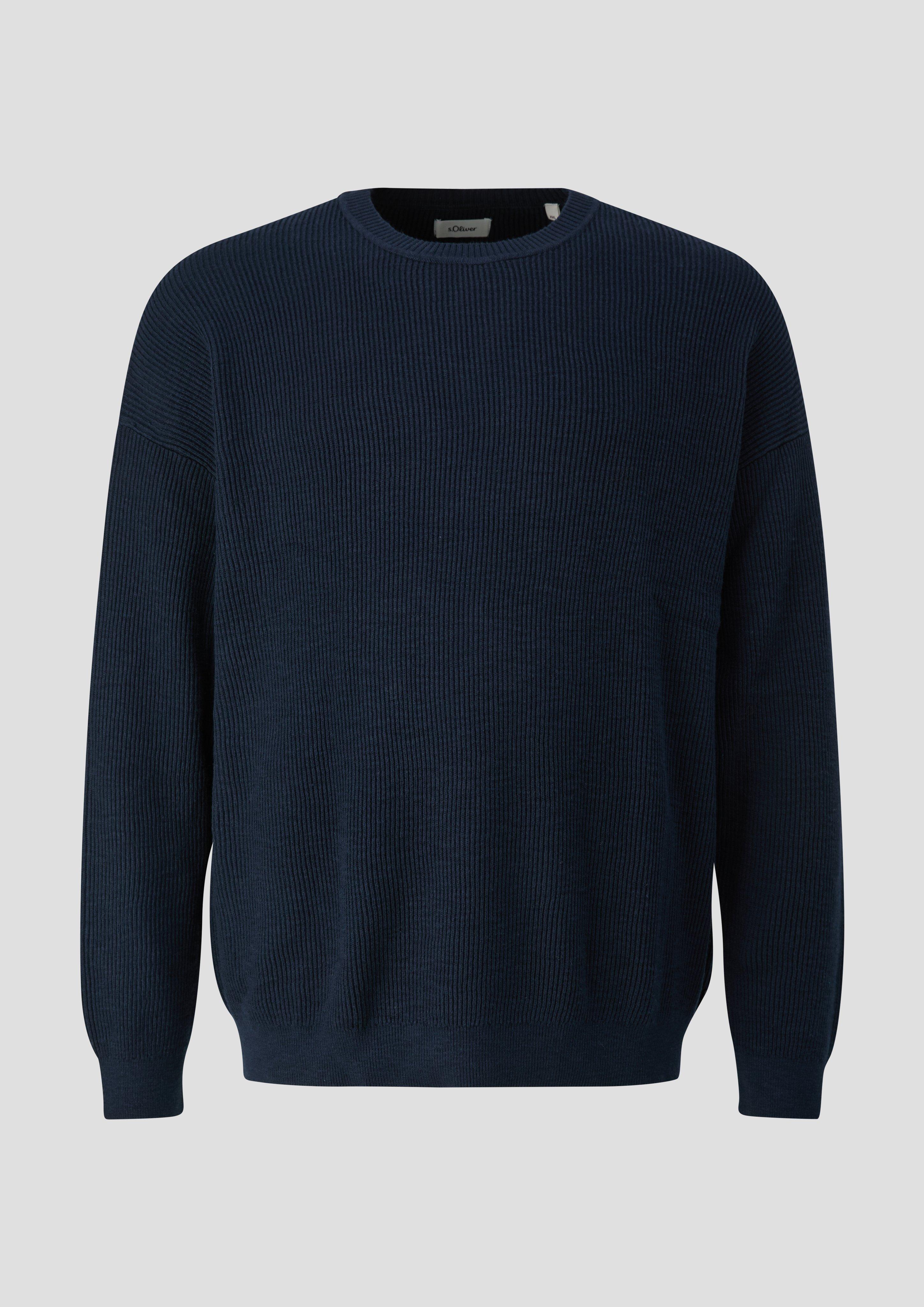 Pull en tricot en bleu marine de s.Oliver Men Big Sizes