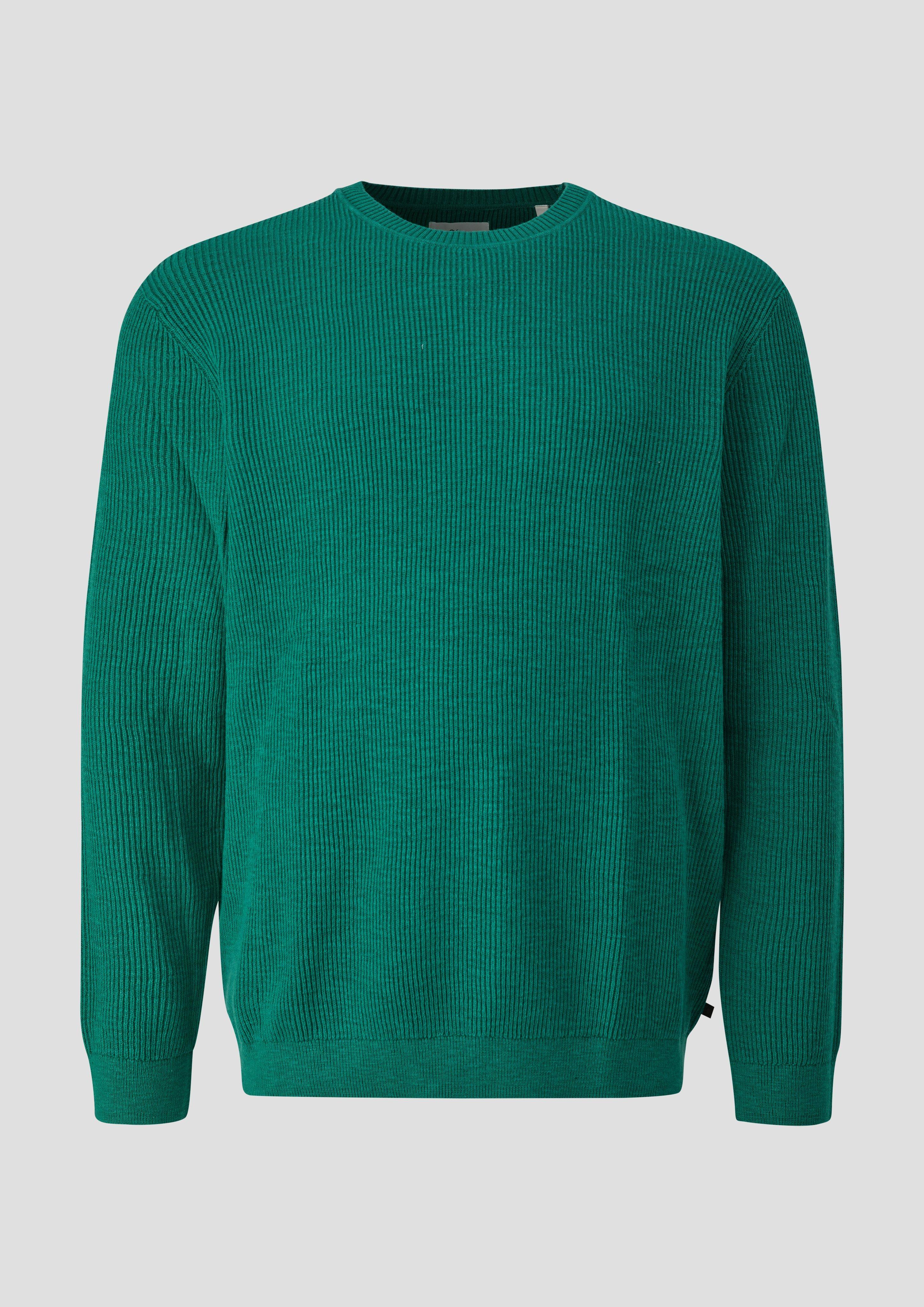 Heren Gebreide trui in groen van s.Oliver Men Big Sizes
