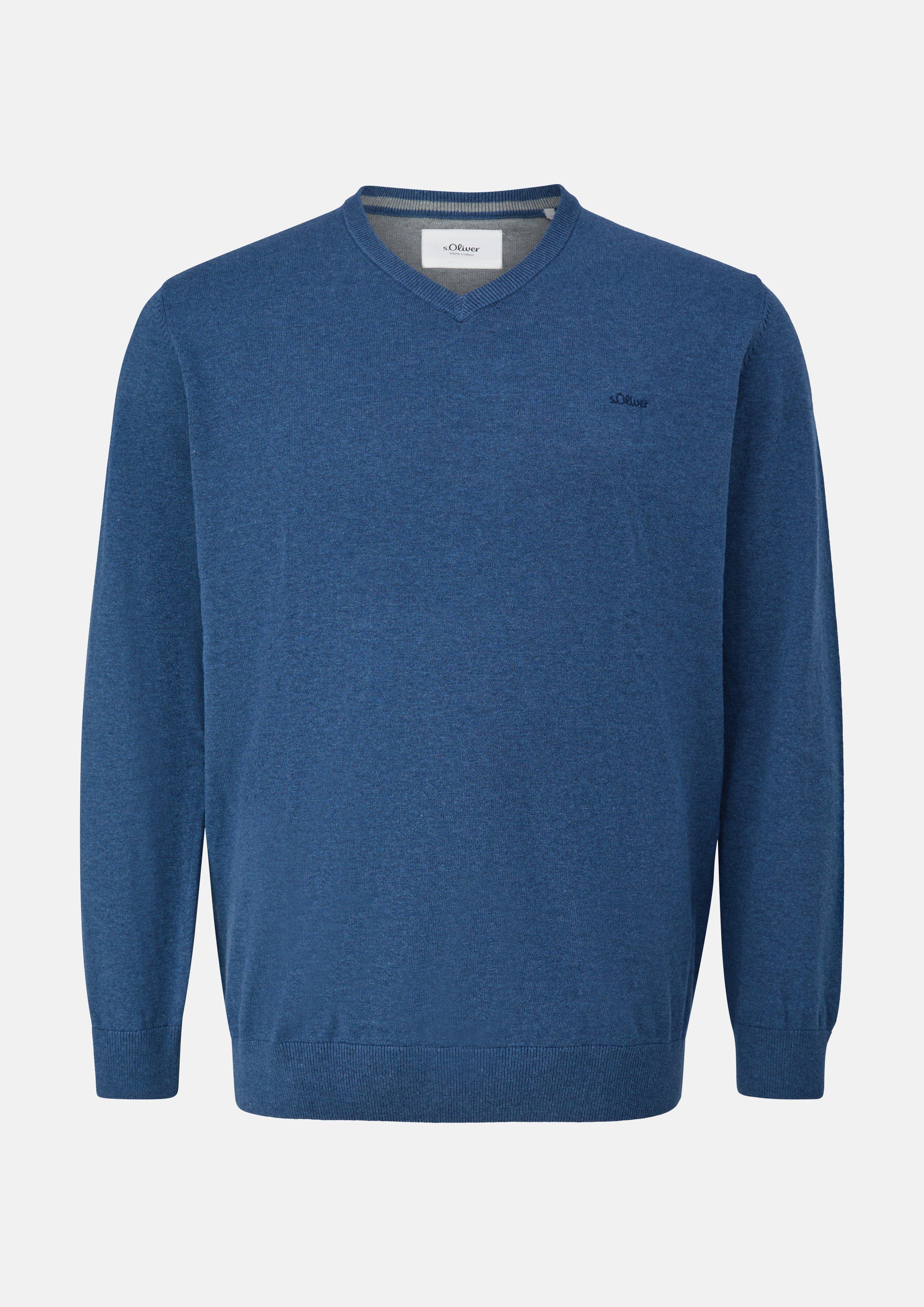 Hommes Pull en tricot en bleu de s.Oliver Men Big Sizes