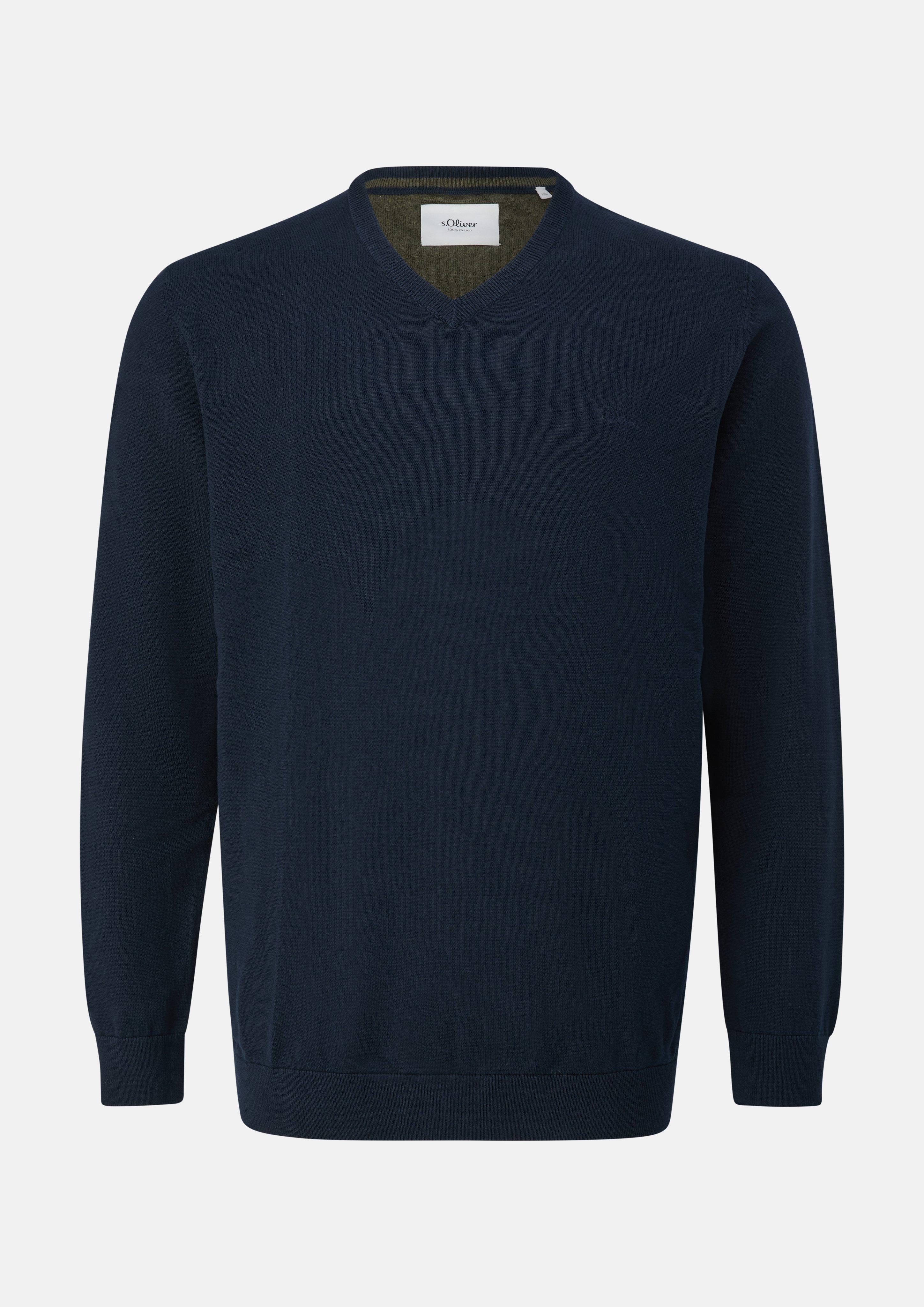 Hommes Pull en tricot en bleu de s.Oliver Men Big Sizes