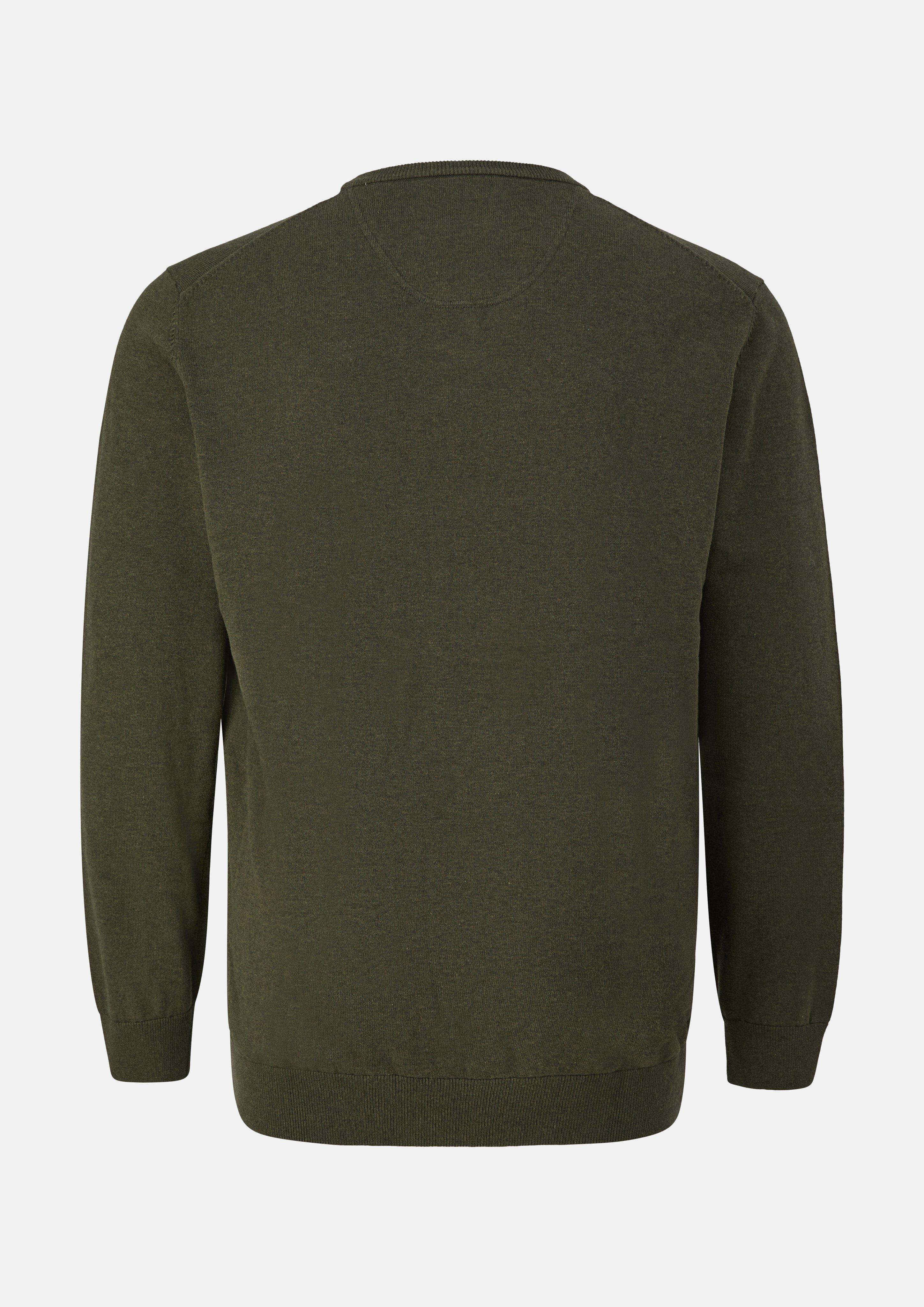Men Knitted pullover in olive by s.Oliver Men Big Sizes