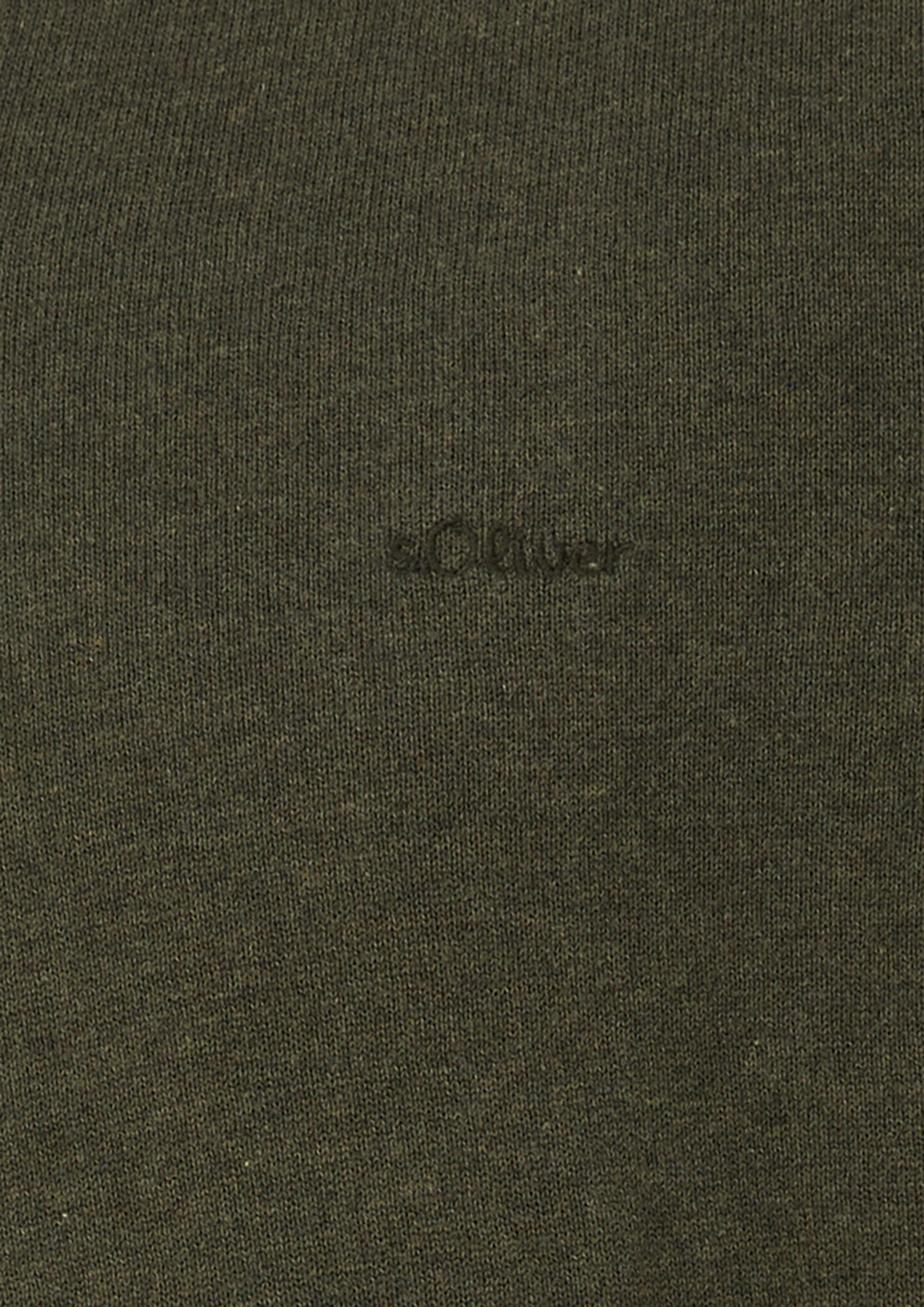 Men Knitted pullover in olive by s.Oliver Men Big Sizes