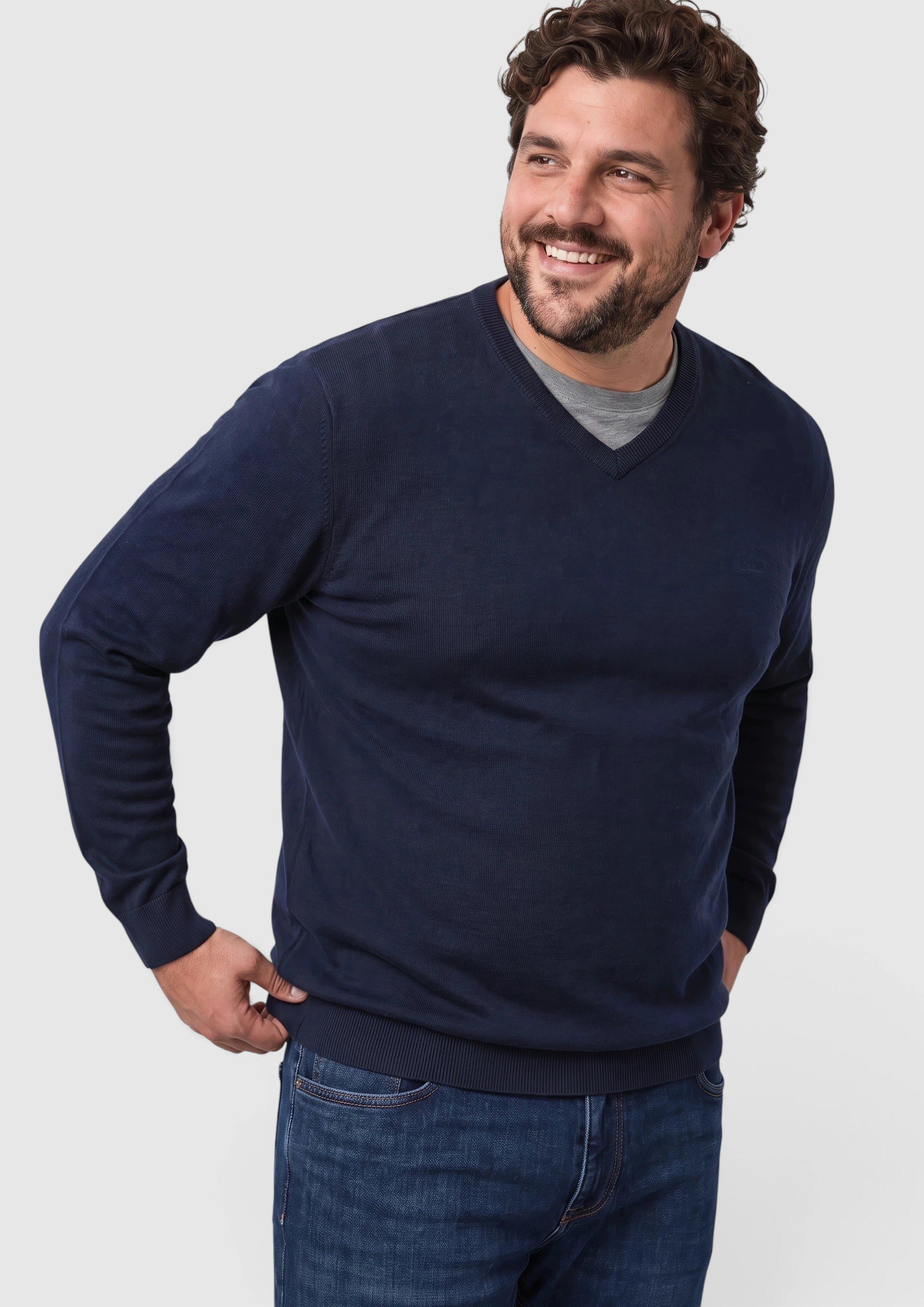 Pull en maille avec logo brodé en noir de s.Oliver Men Big Sizes