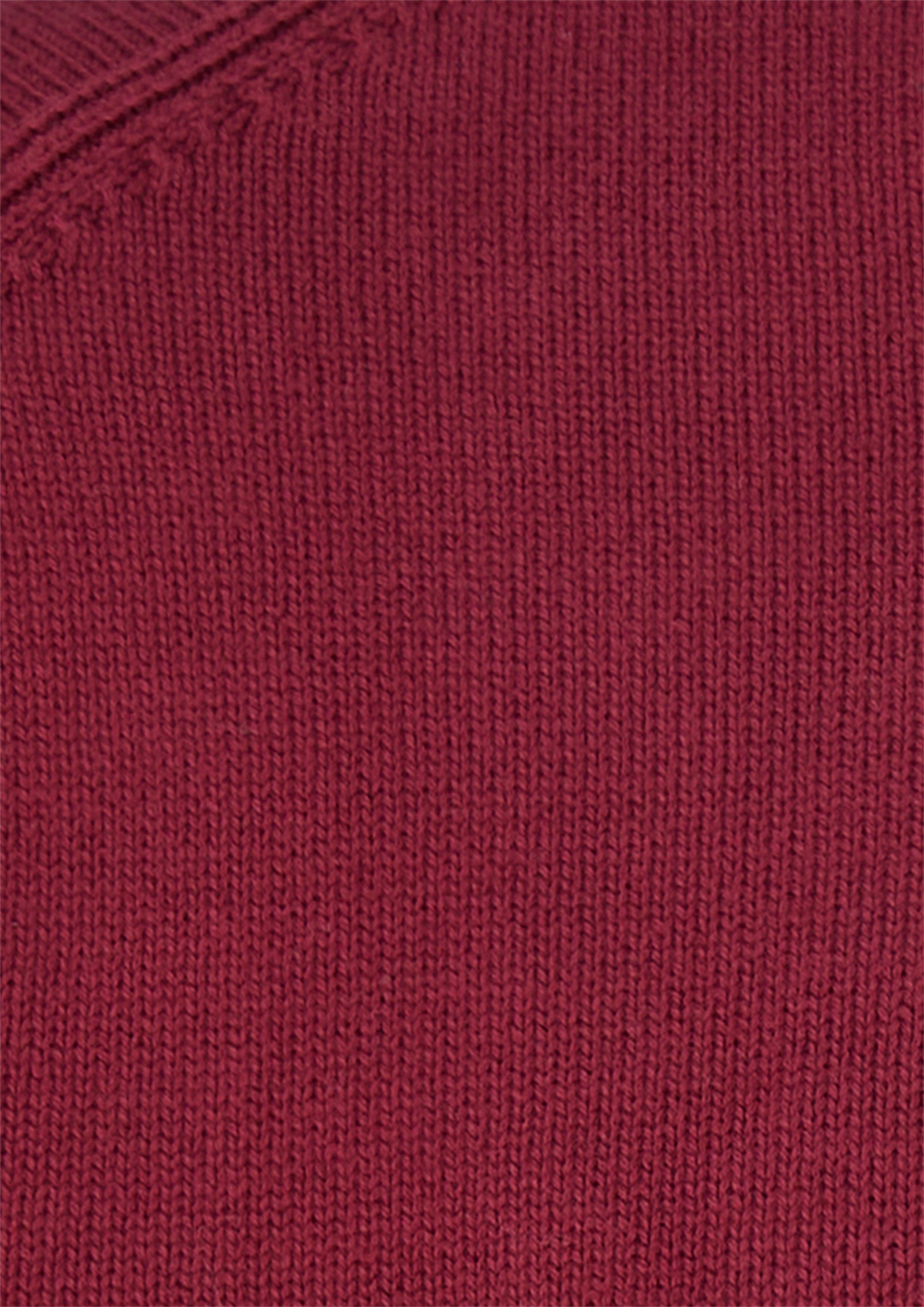 Herren Rundhals-Strickpullover aus Baumwolle in rot von s.Oliver Men Big Sizes