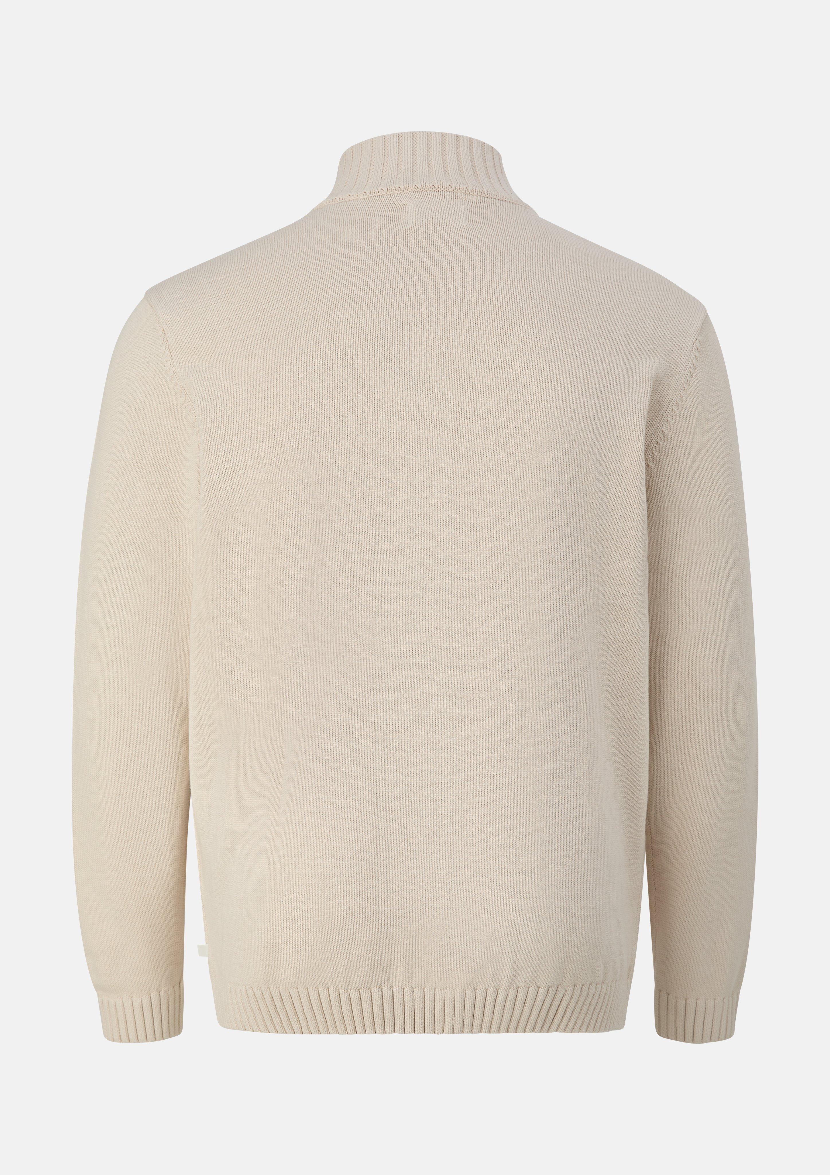 Men Cardigan in beige by s.Oliver Men Big Sizes