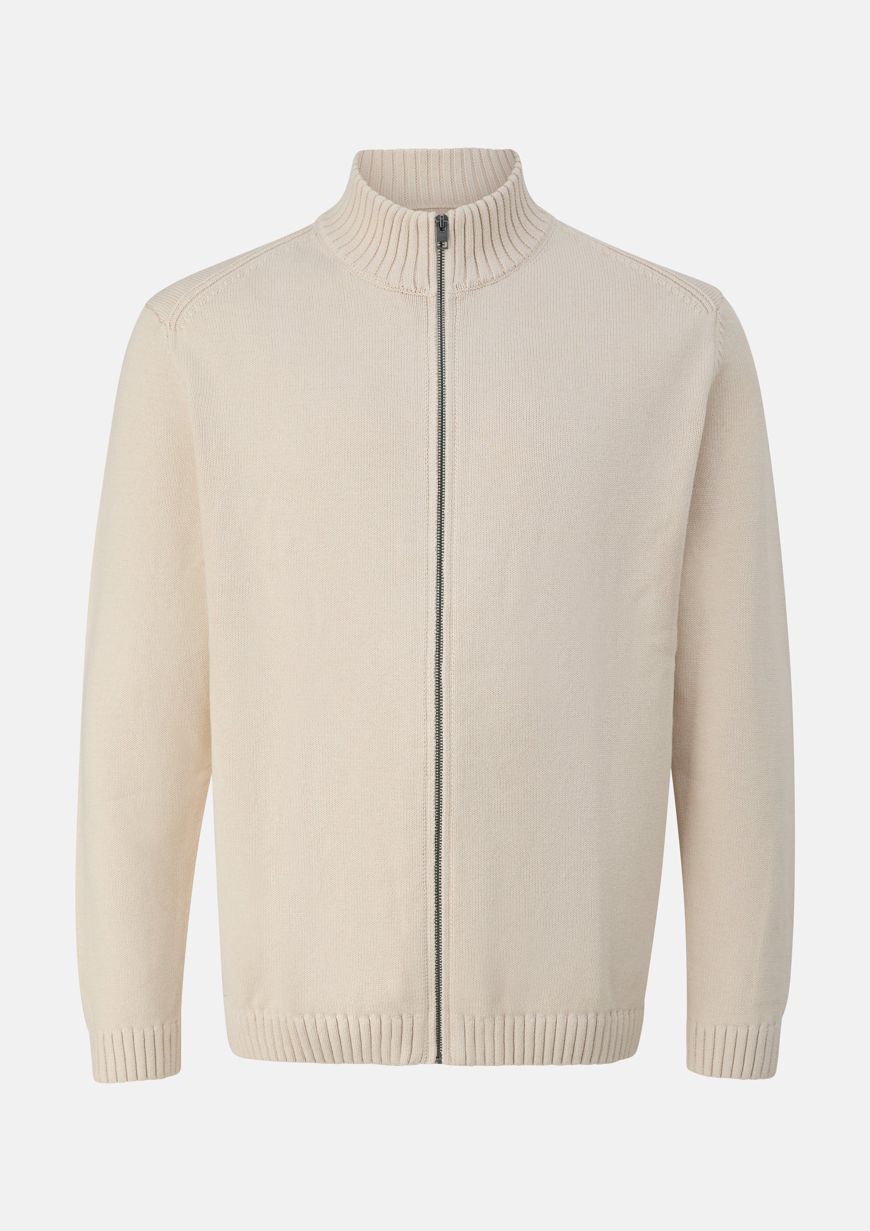 Cardigan in light beige by s.Oliver Men Big Sizes