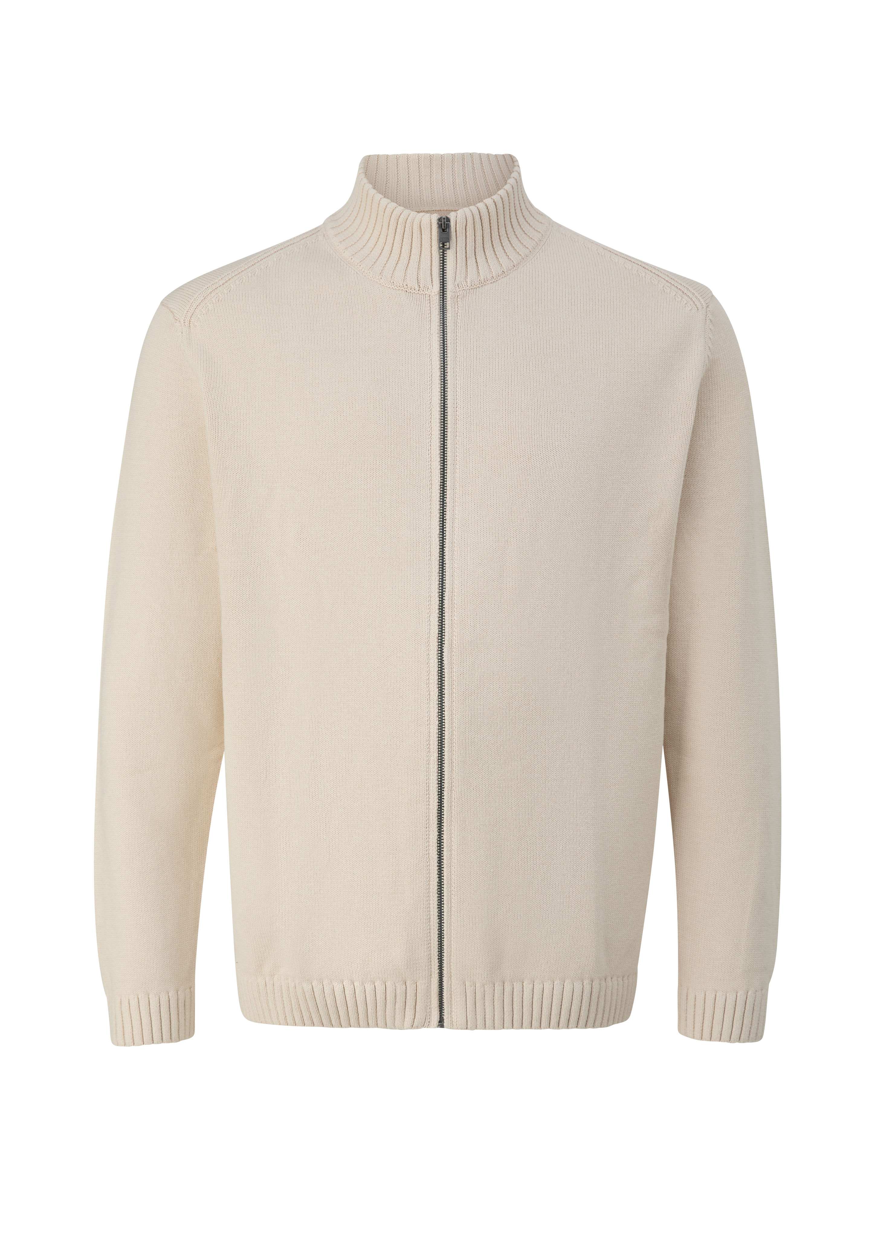 Gebreid vest met ritssluiting van 100% katoen
