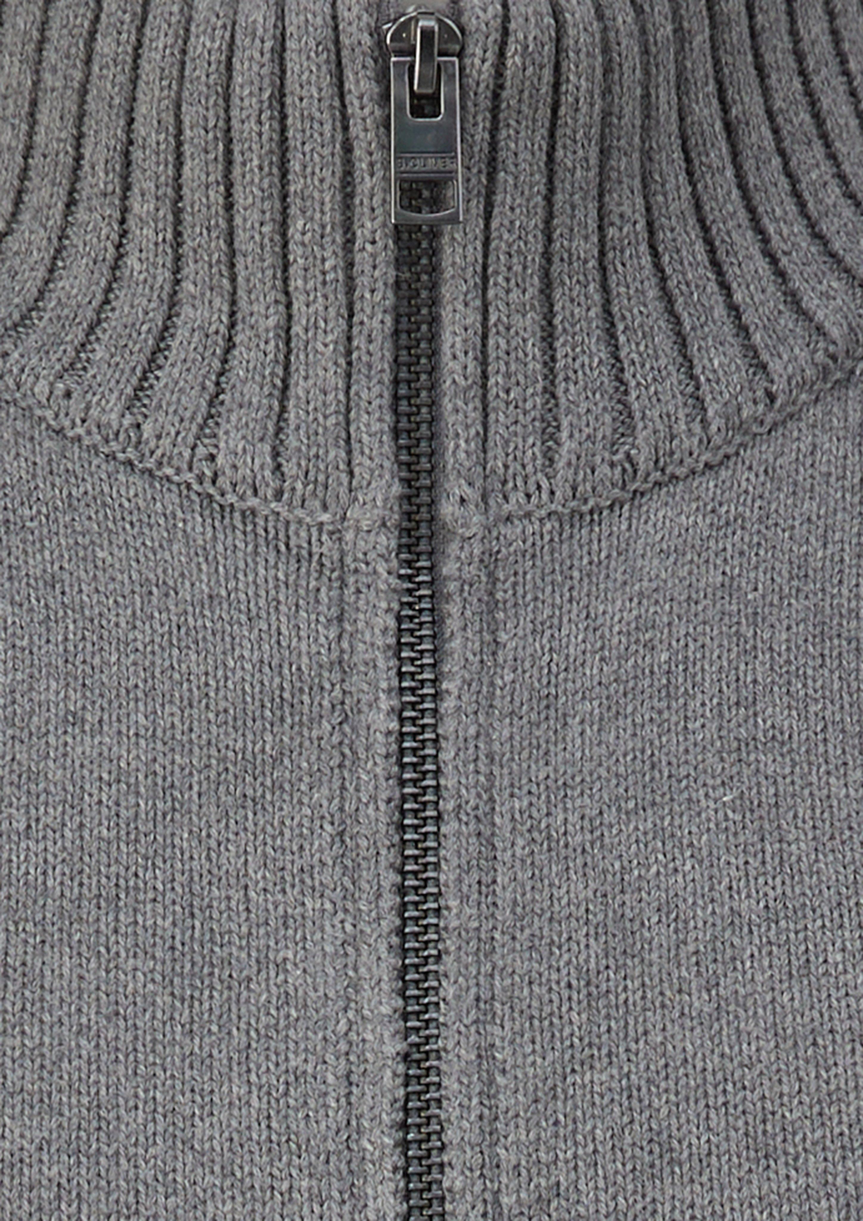 Hommes Veste en tricot en gris de s.Oliver Men Big Sizes