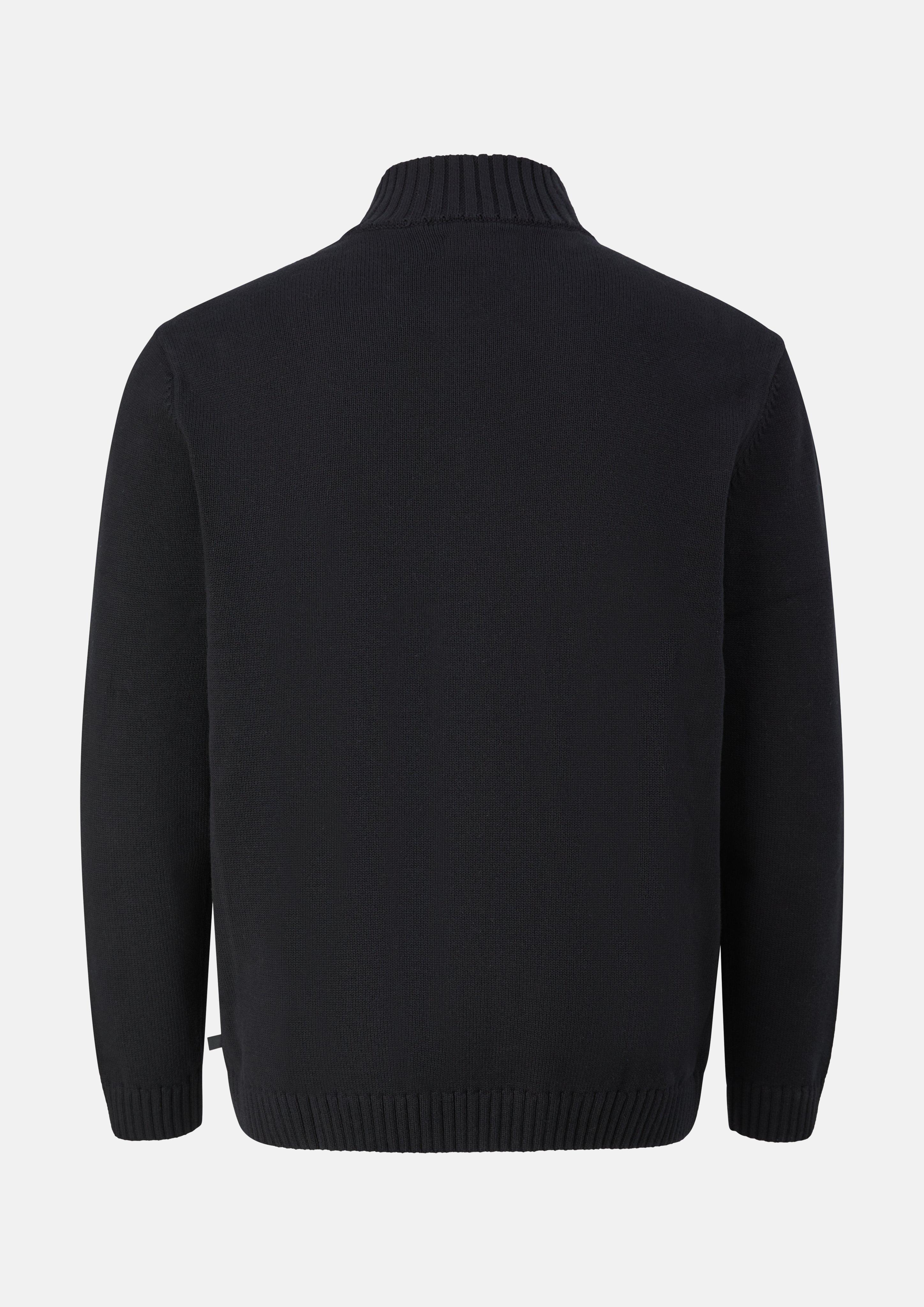 Hommes Veste en tricot en noir de s.Oliver Men Big Sizes