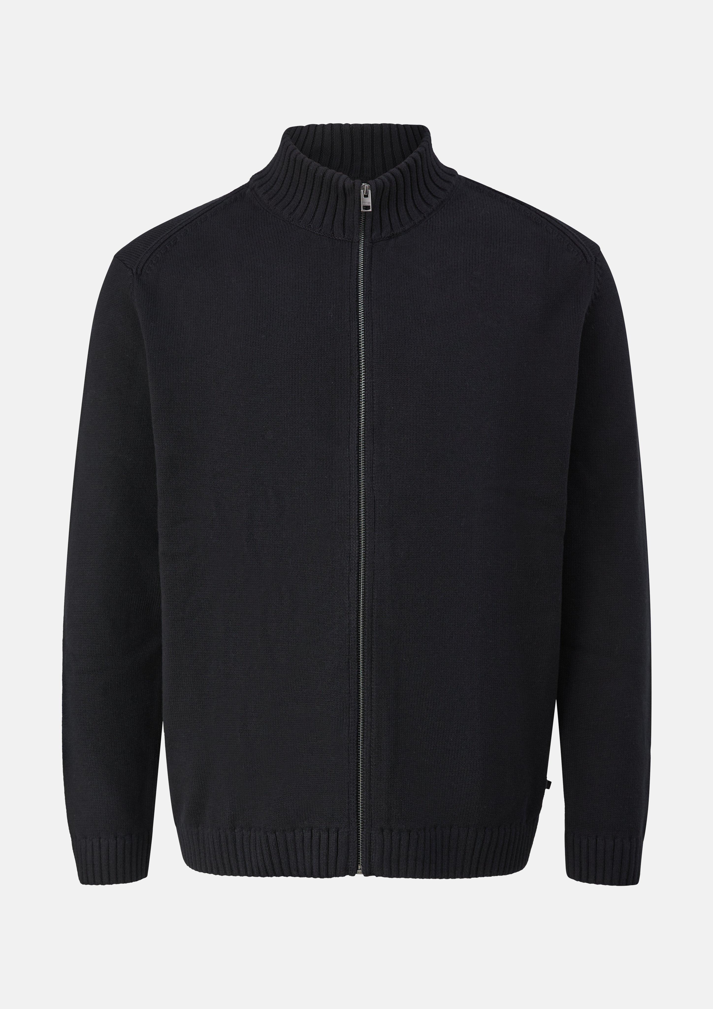 Hommes Veste en tricot en noir de s.Oliver Men Big Sizes