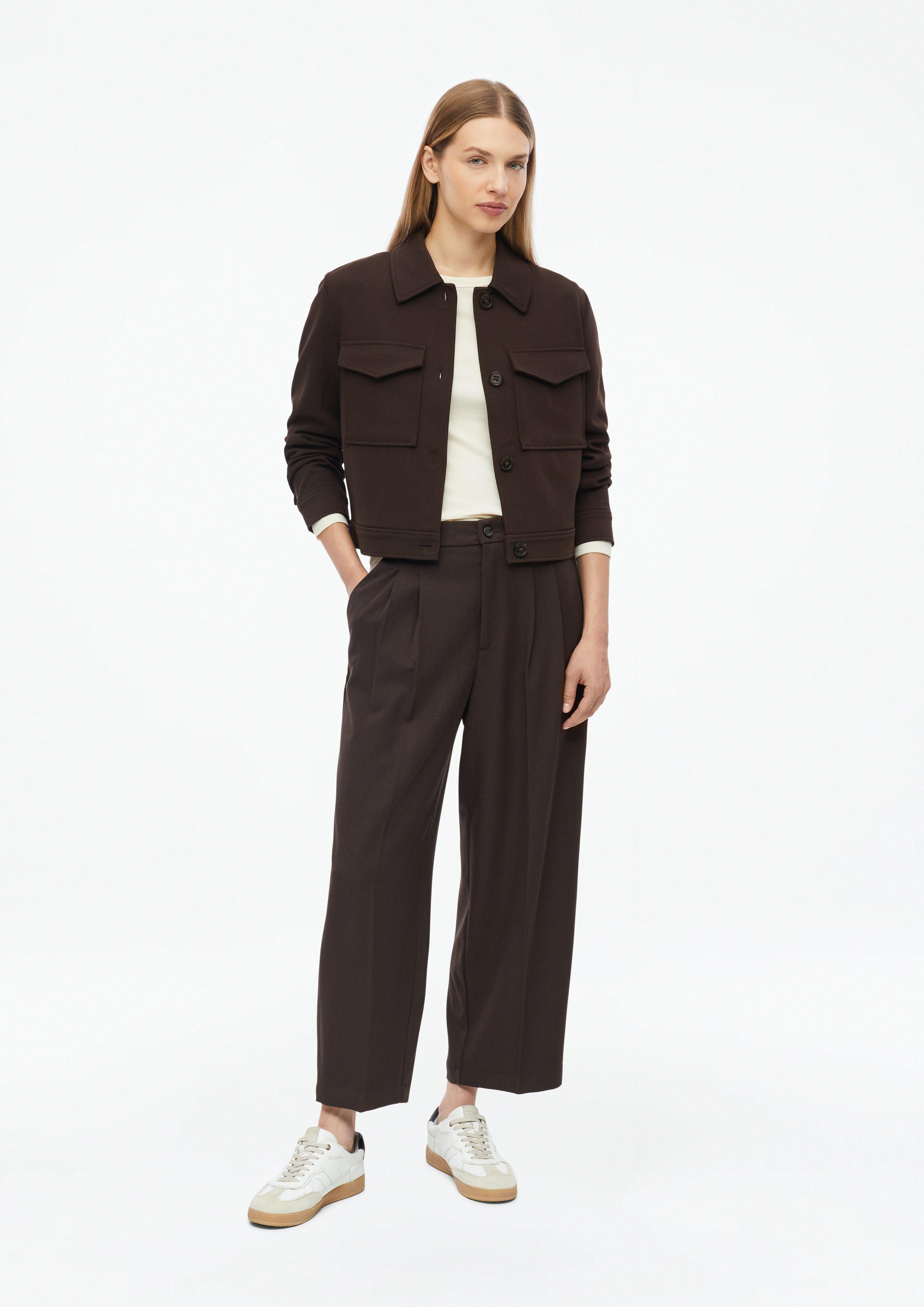 Damen Ankle-Hose mit Barrel Leg in braun von s.Oliver