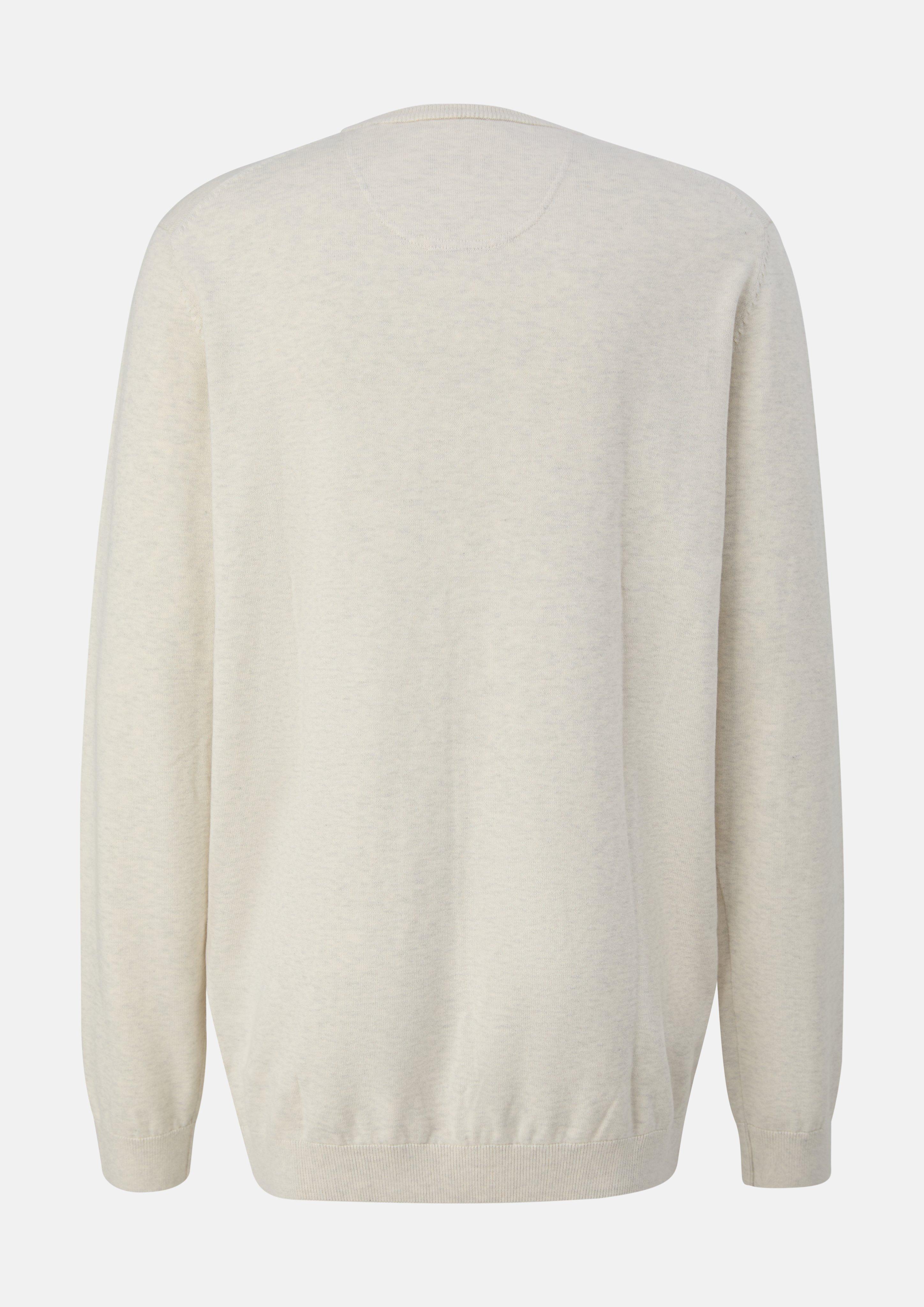 Heren Gebreide trui in crème van s.Oliver Men Tall Sizes