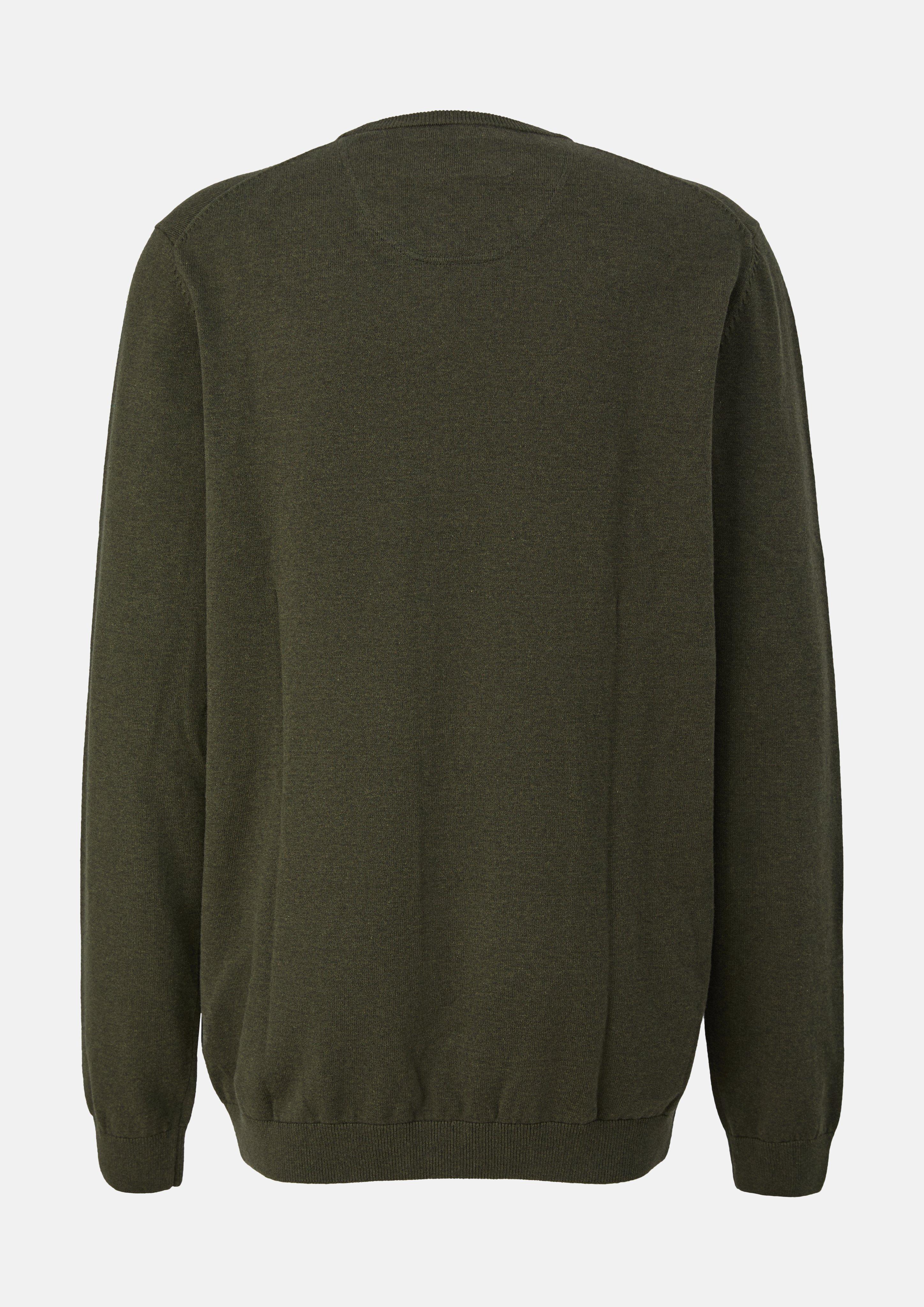 Hommes Pull en tricot en olive de s.Oliver Men Tall Sizes