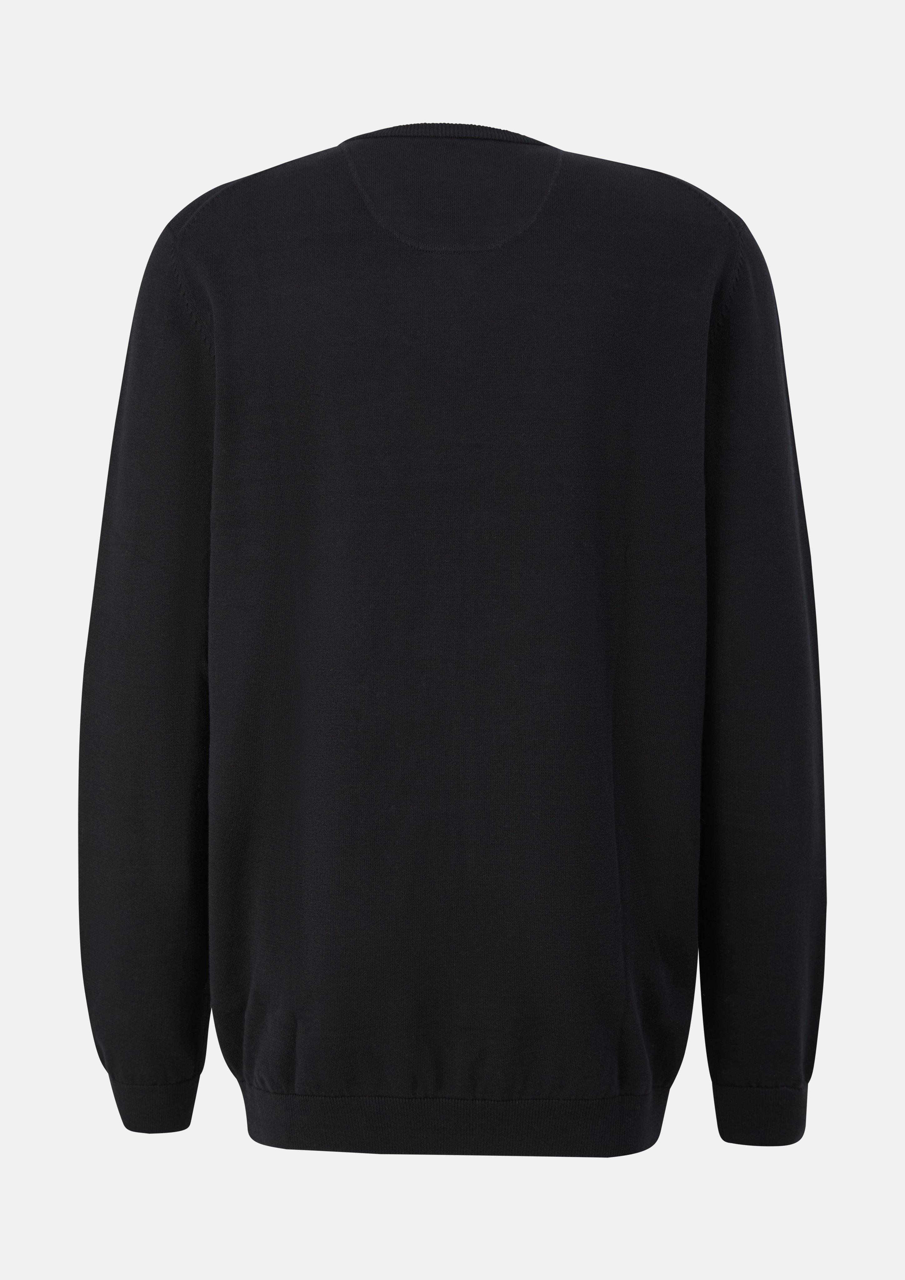 Hommes Pull en tricot en noir de s.Oliver Men Tall Sizes