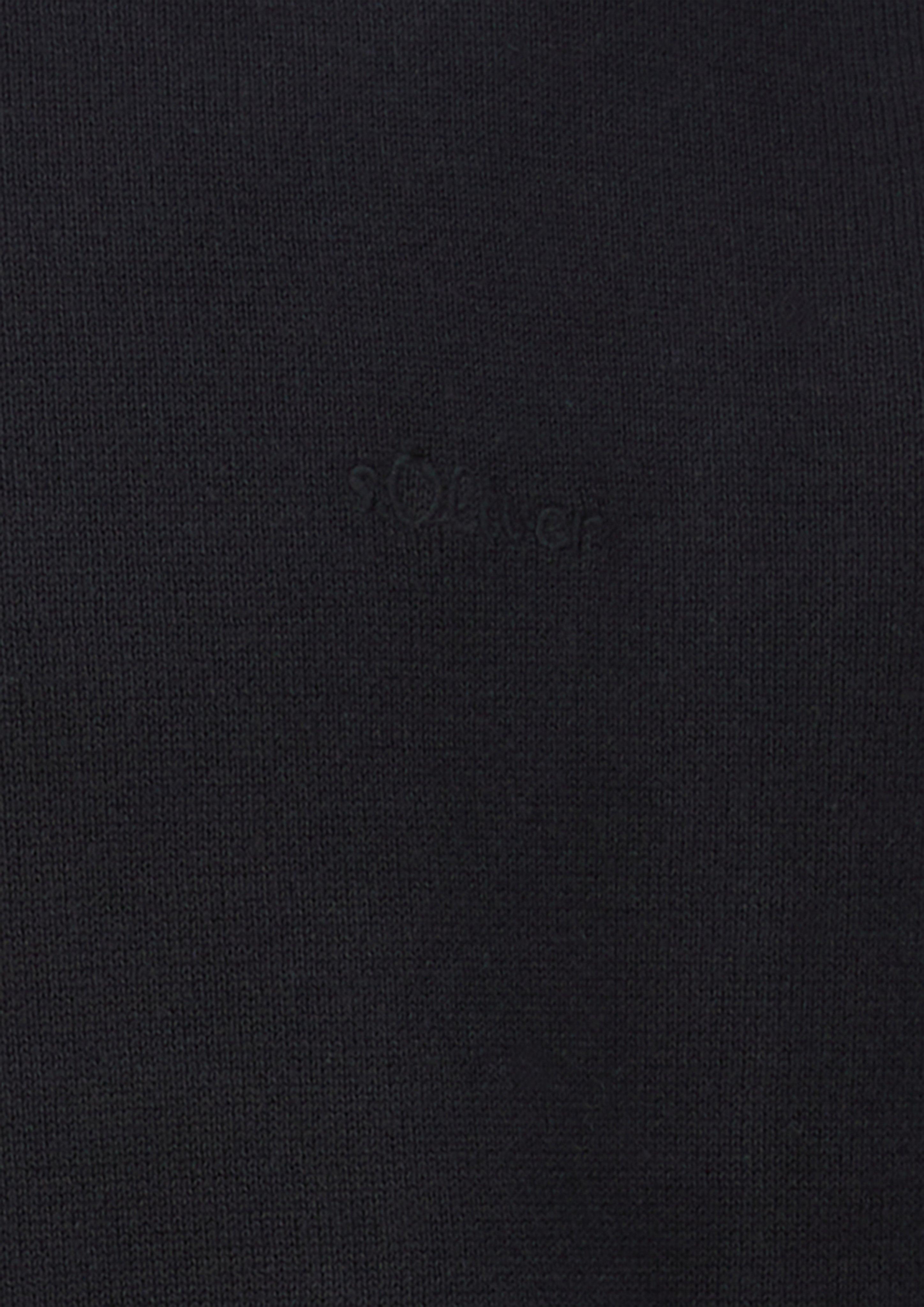Hommes Pull en tricot en noir de s.Oliver Men Tall Sizes